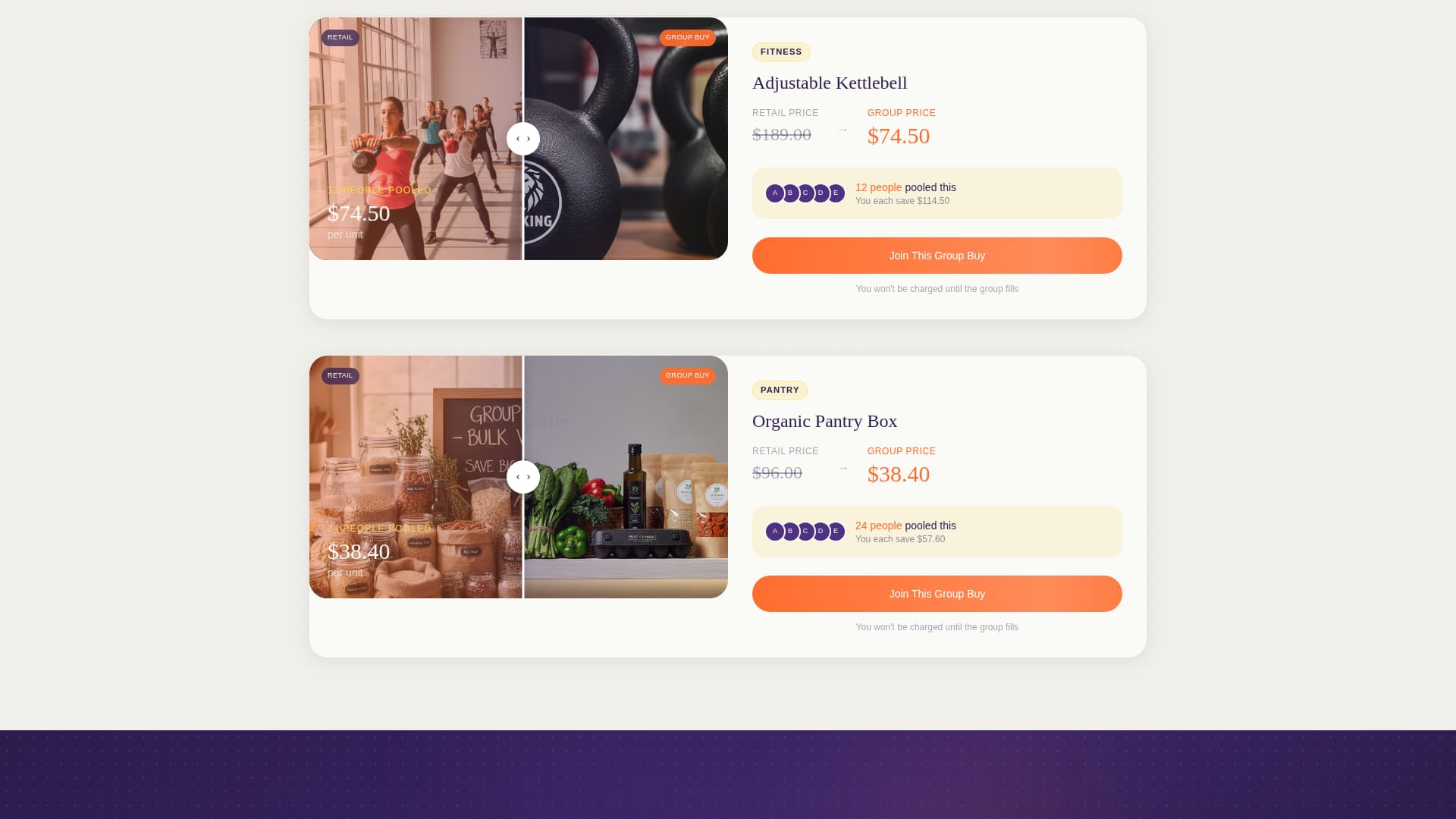 Pooled - Bold Wellness Landing Page Template