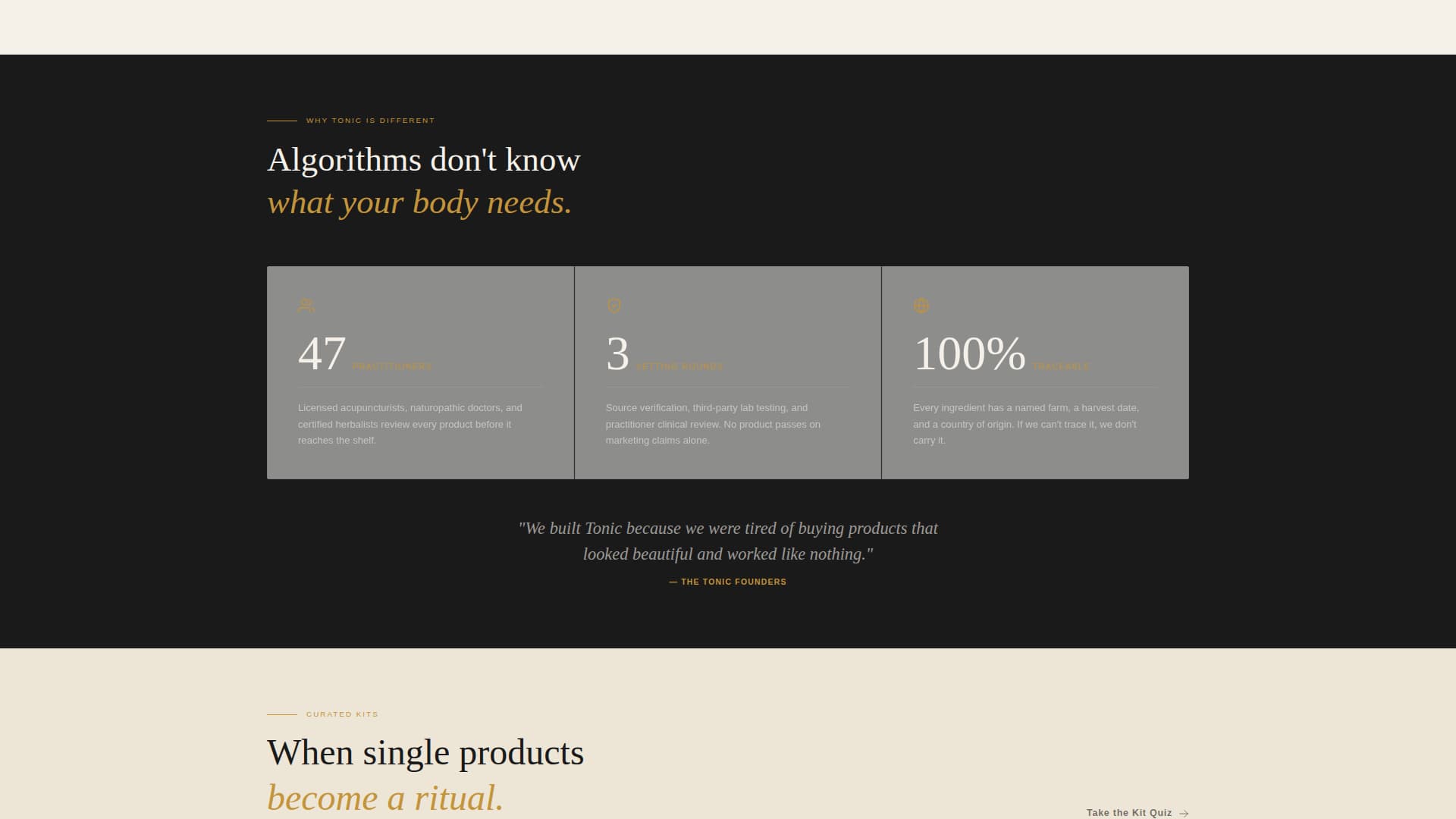 Tonic - Trusted Wellness Landing Page Template