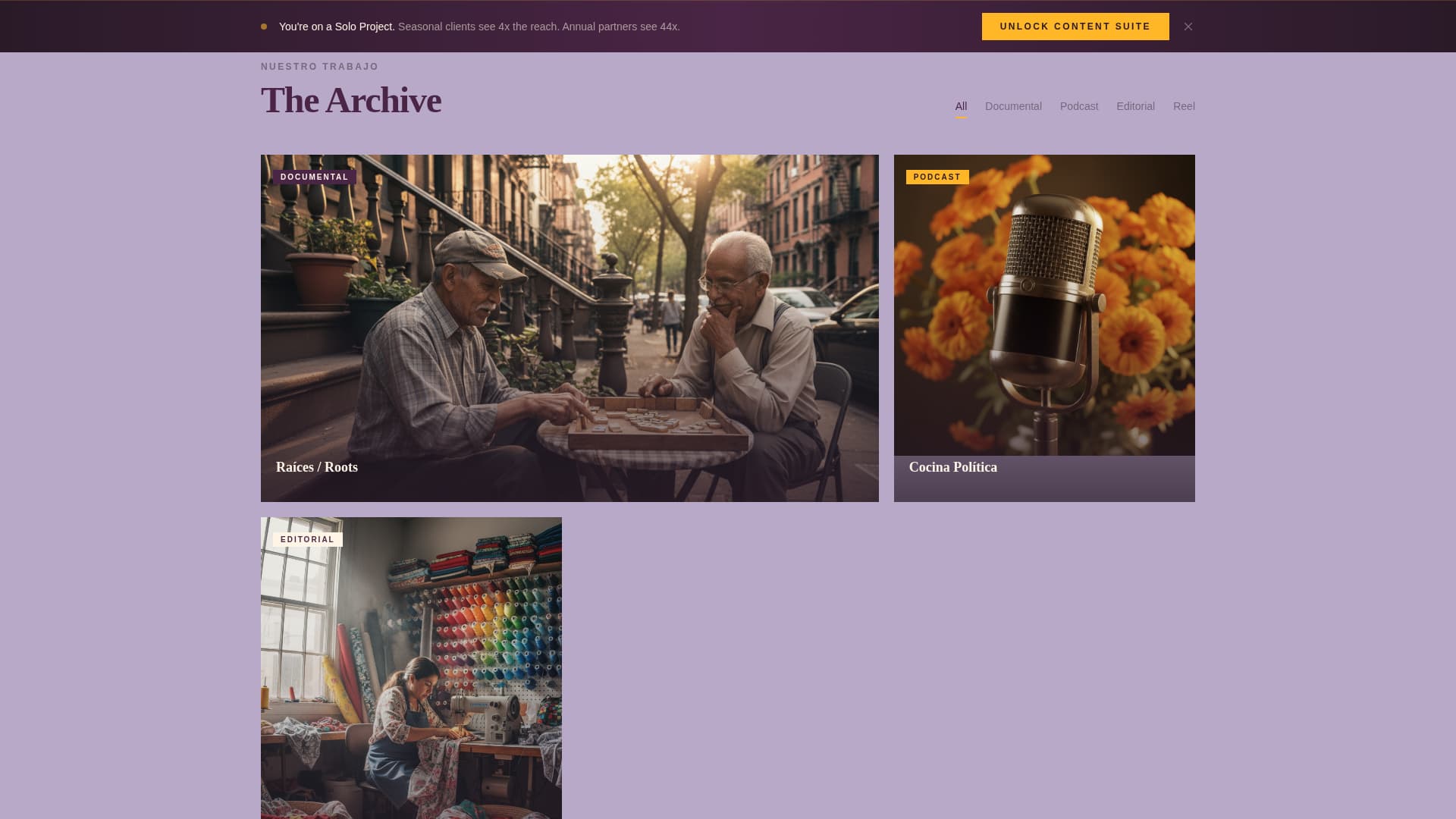 Voz - Authentic Latinomedia Landing Page Template