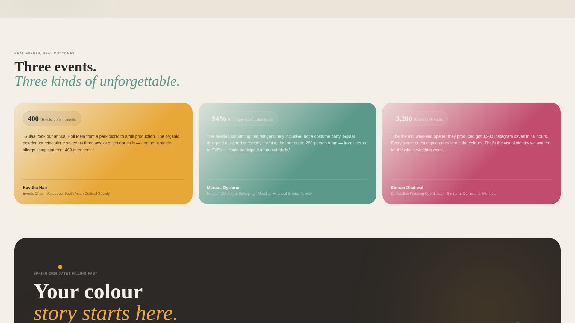 Gulaal - Vibrant Festival Landing Page Template