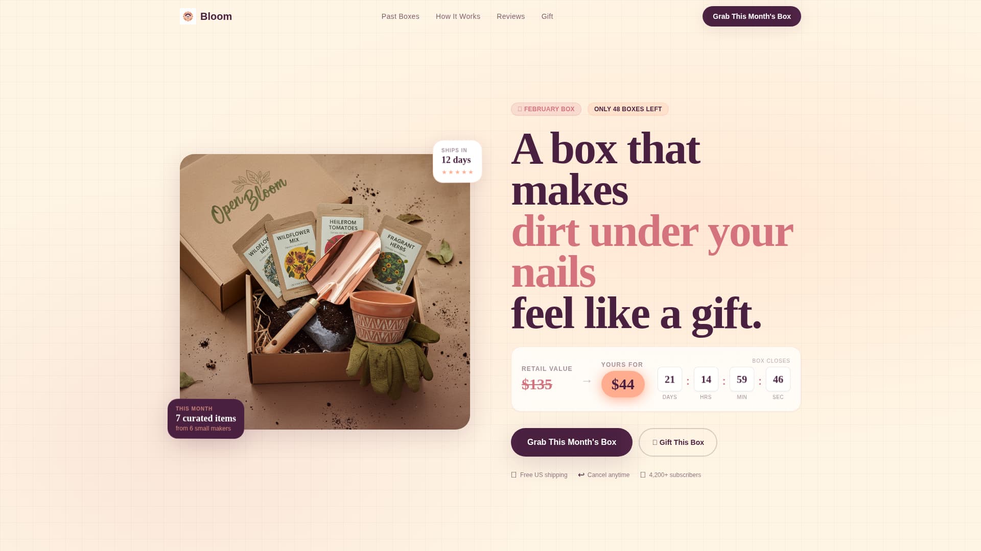 Bloom - Irresistible Garden Landing Page Template