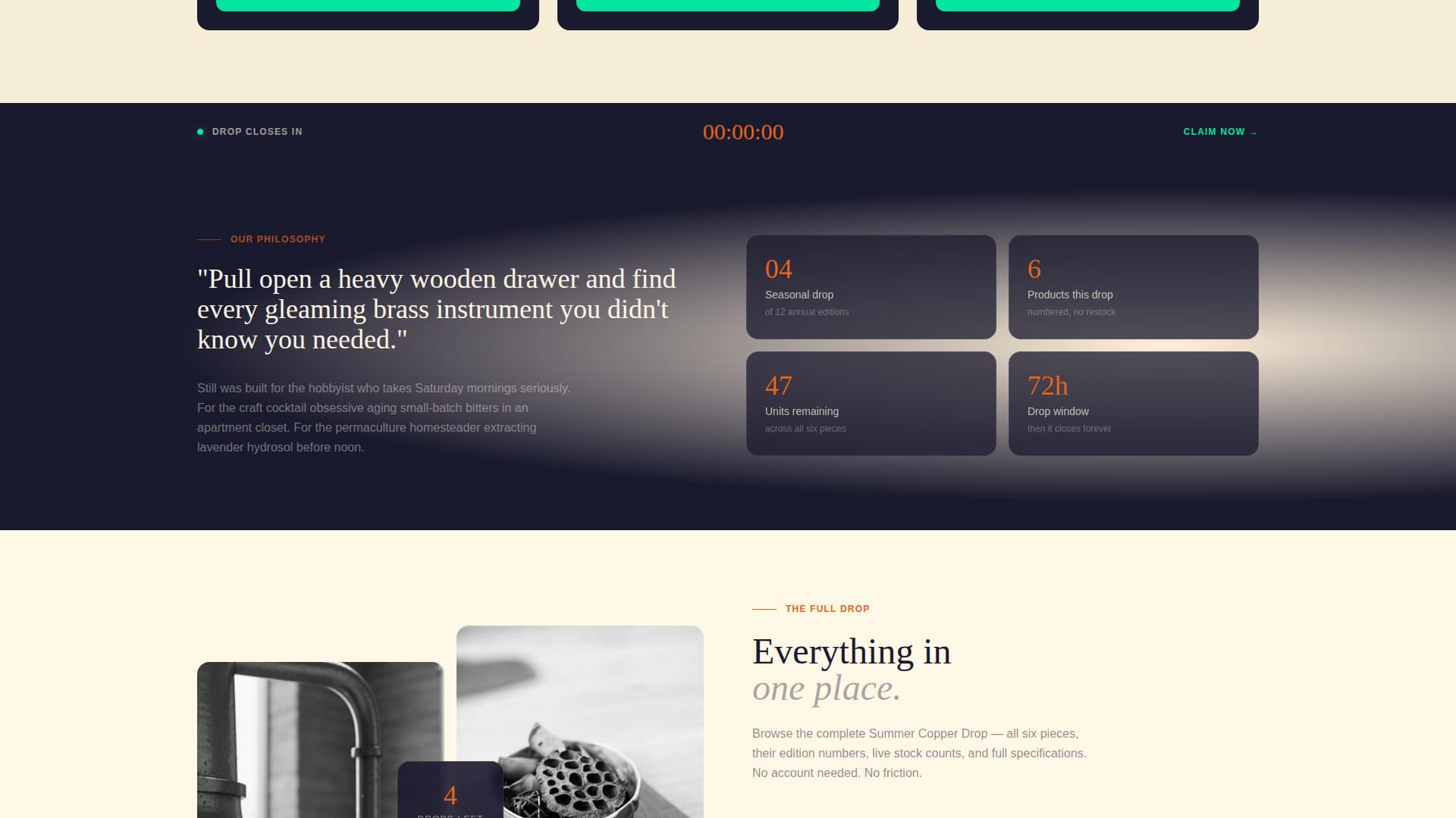 Still - Electrifying Distillery Landing Page Template