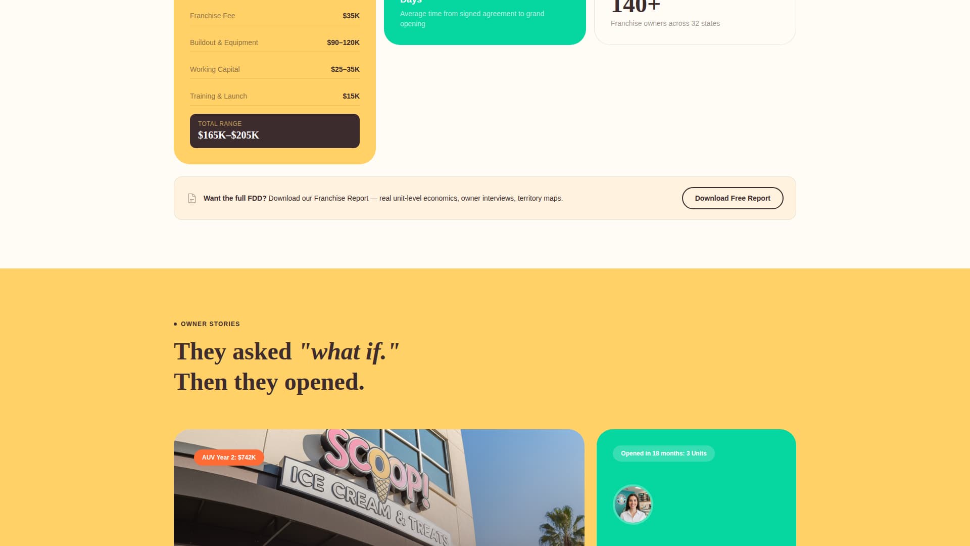 Scoop - Irresistible Franchise Landing Page Template