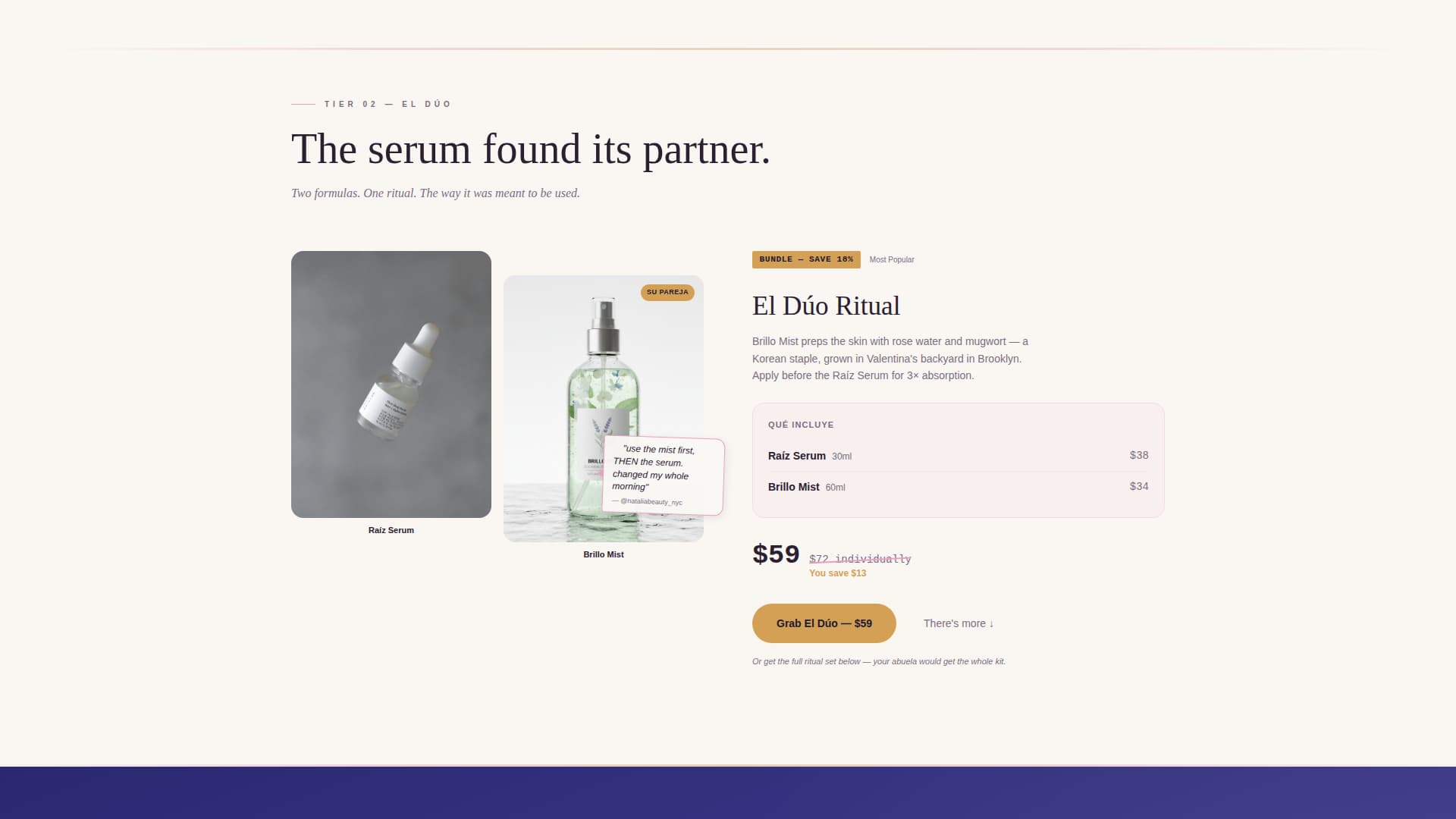 Migra - Authentic Beauty Landing Page Template