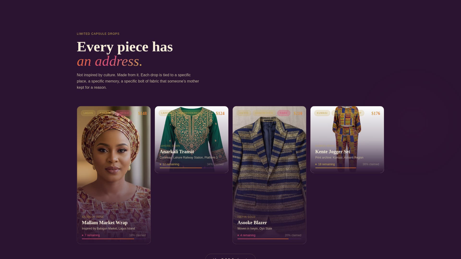 Threads - Vibrant Diaspora Landing Page Template