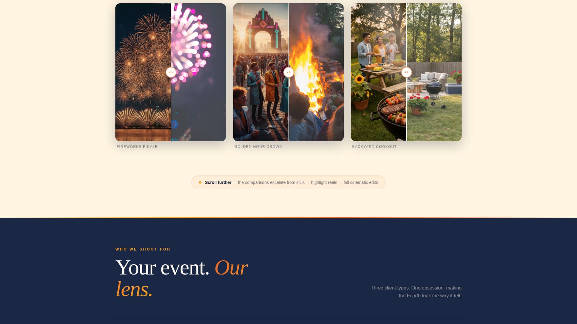 Sparkler - Vibrant Photography Landing Page Template