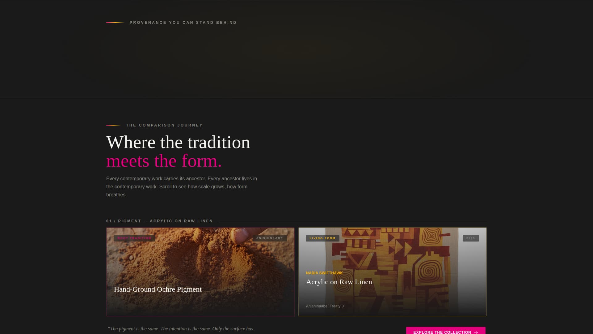 Gather - Authentic Indigenous Art Landing Page Template