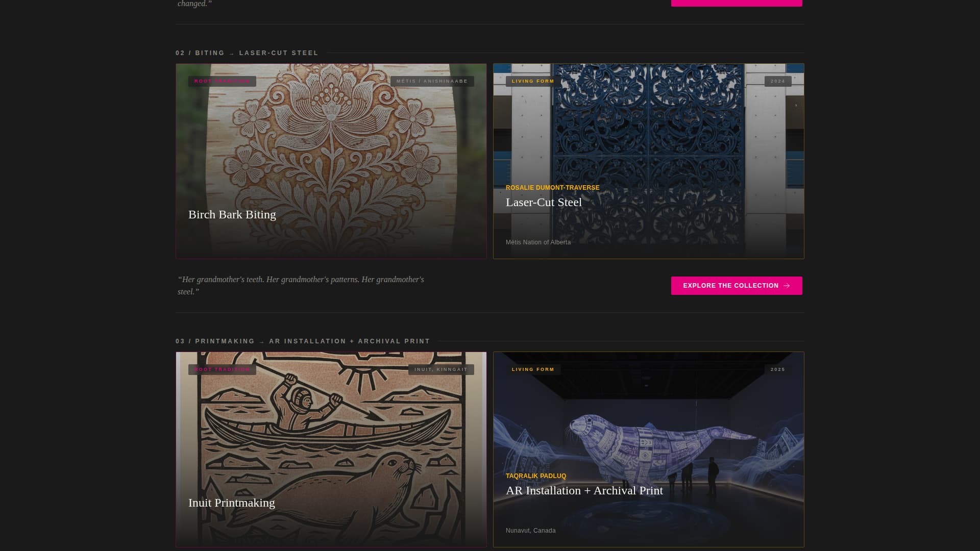 Gather - Authentic Indigenous Art Landing Page Template