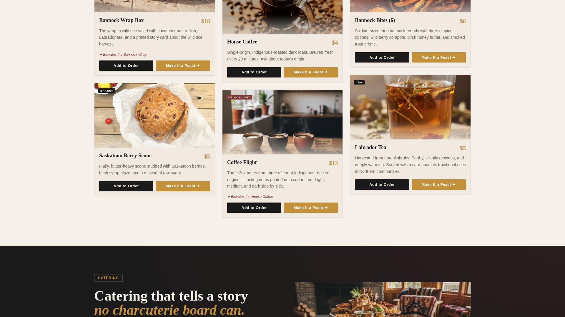 Bannock - Artisan Bakery Landing Page Template