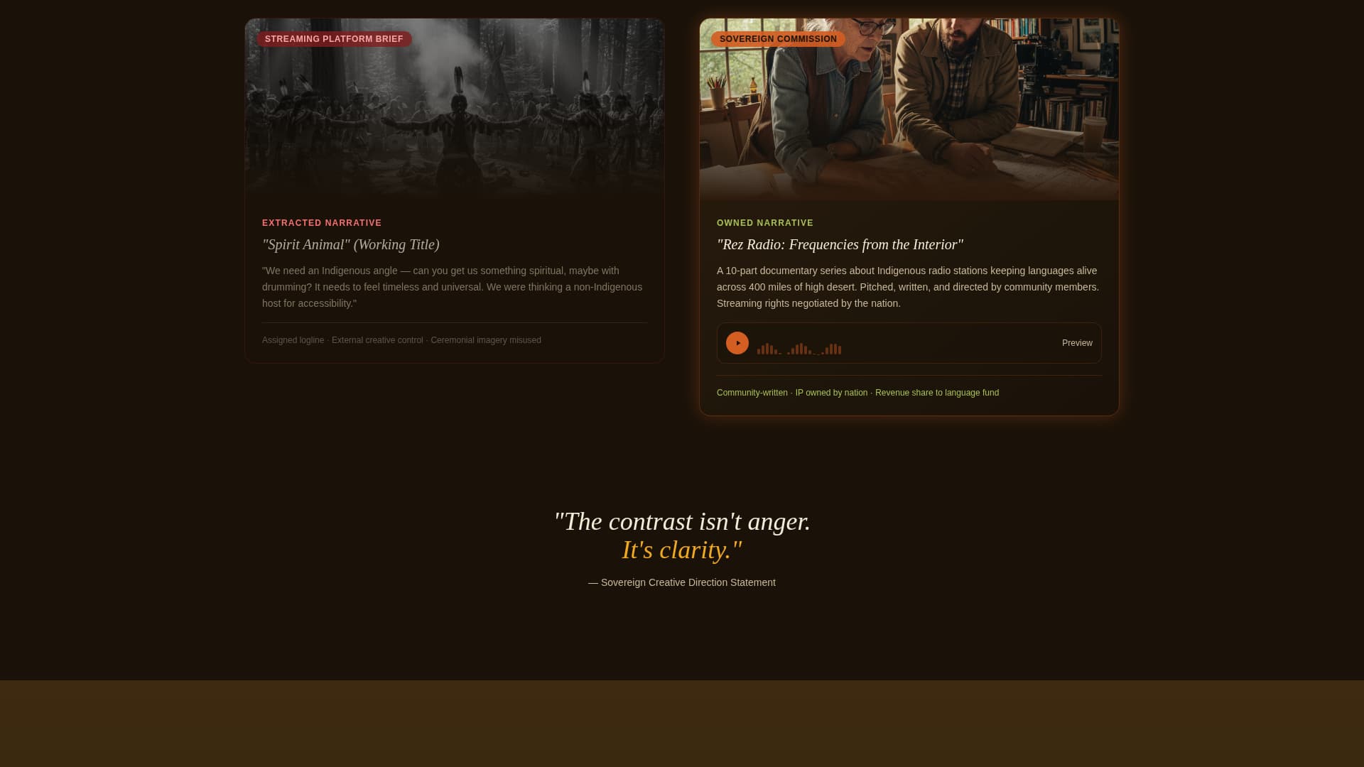 Indigenous-Owned Business Professional Website Template