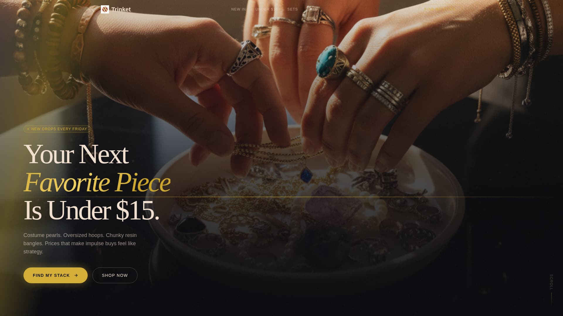 Trinket - Glamorous Jewelry Landing Page Template