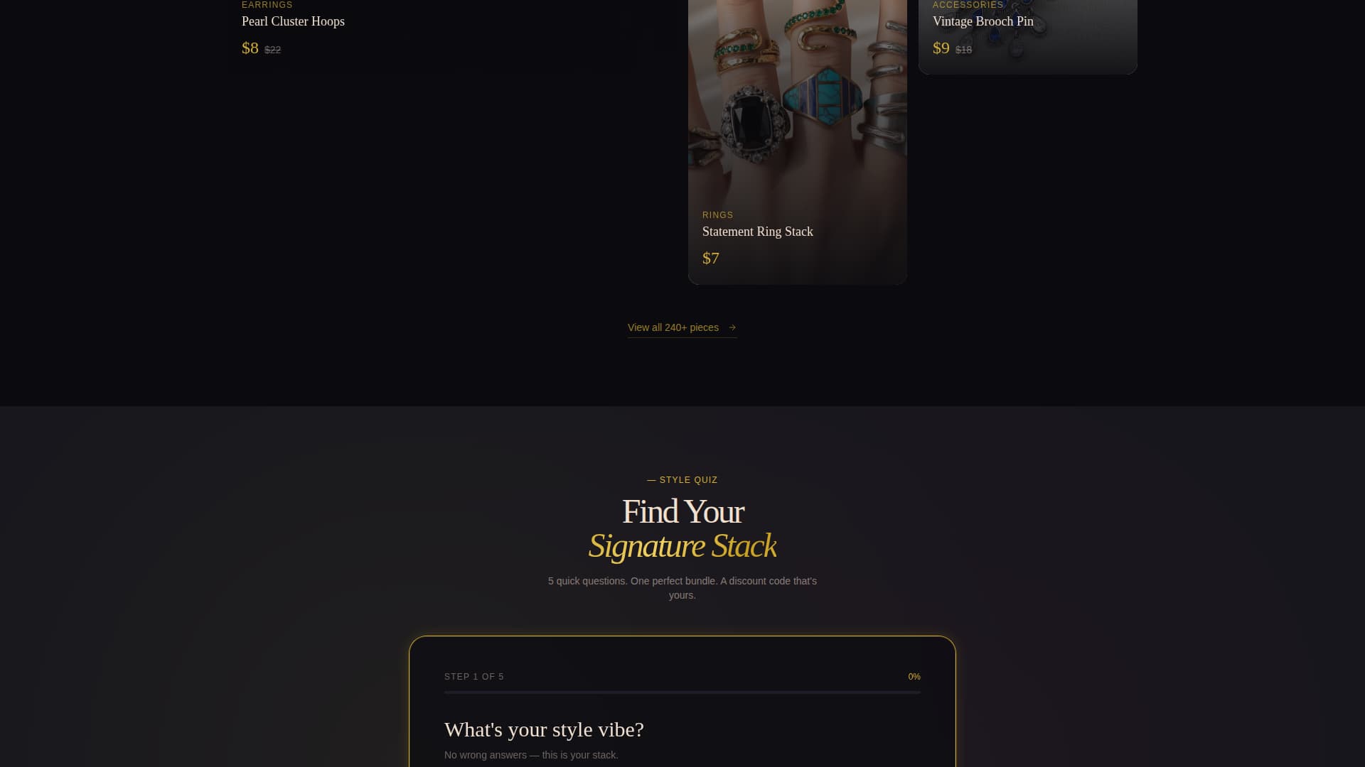 Trinket - Glamorous Jewelry Landing Page Template