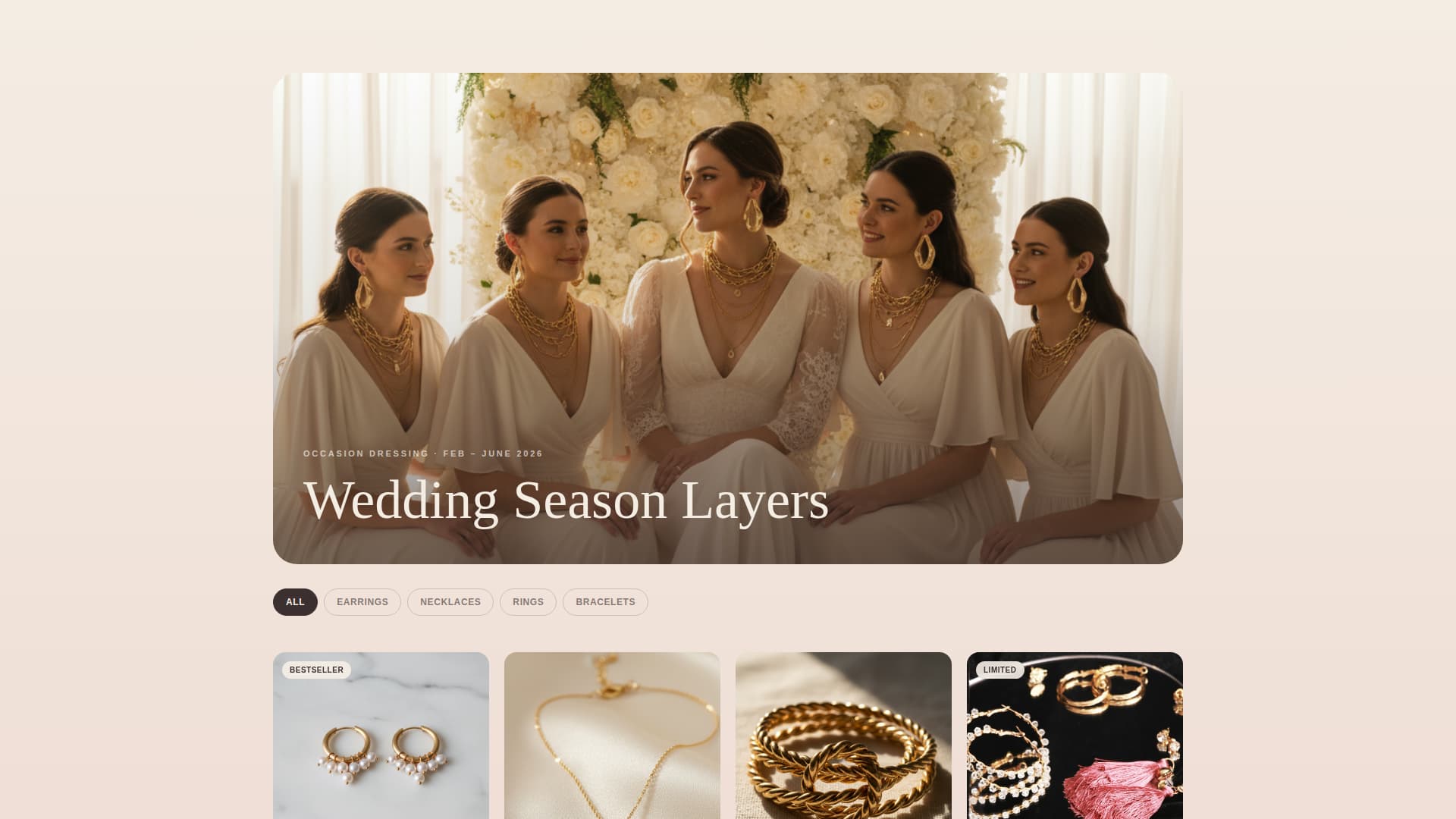 Adorn - Luxe Jewelry Landing Page Template