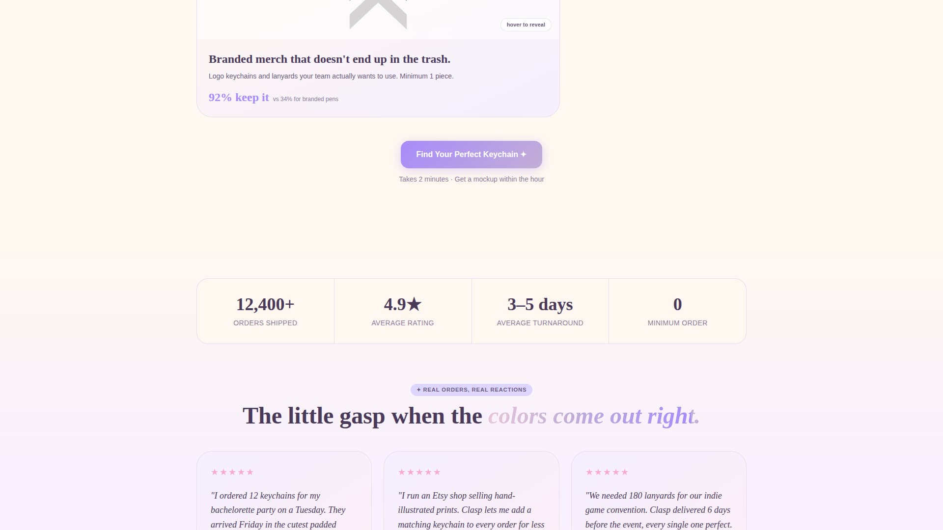 Keychains & Lanyards Store Specialist Professional Website Template