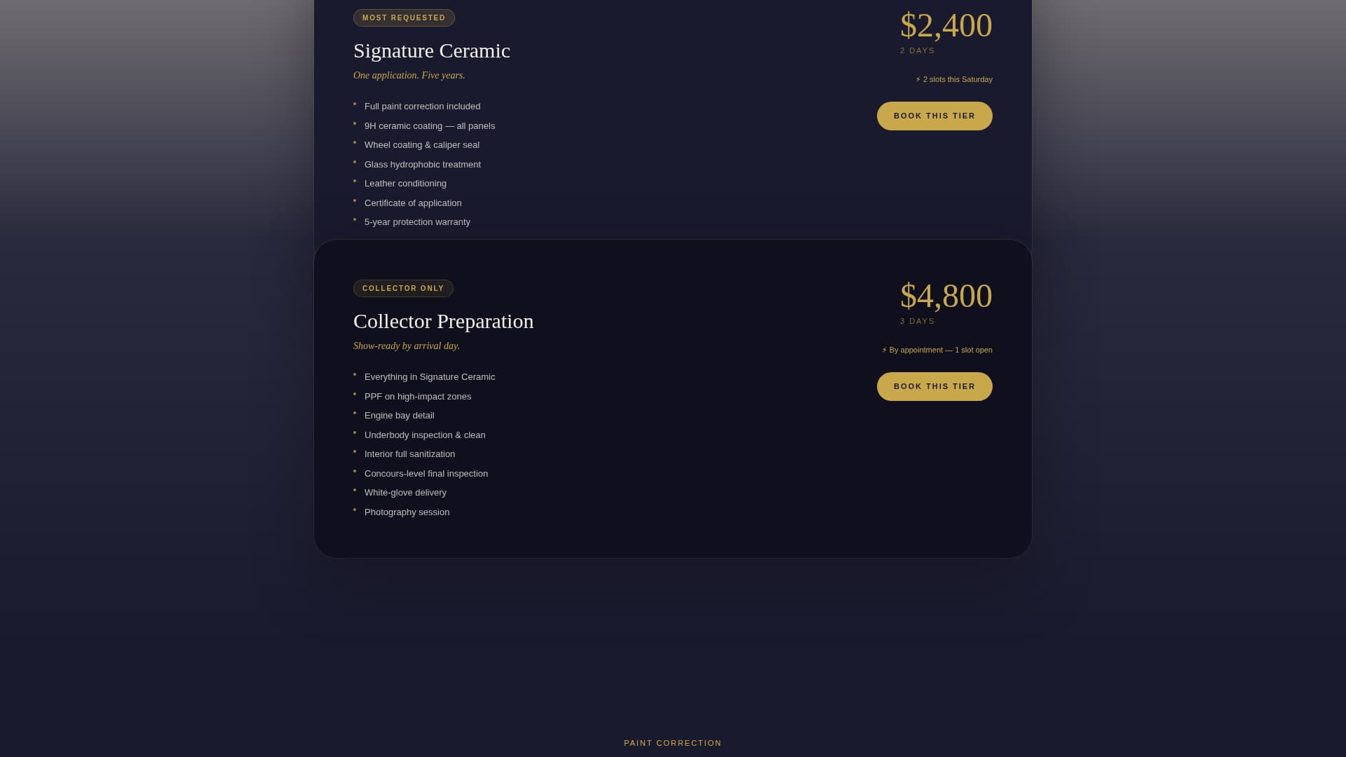 Gleam - Exclusive Detailing Landing Page Template