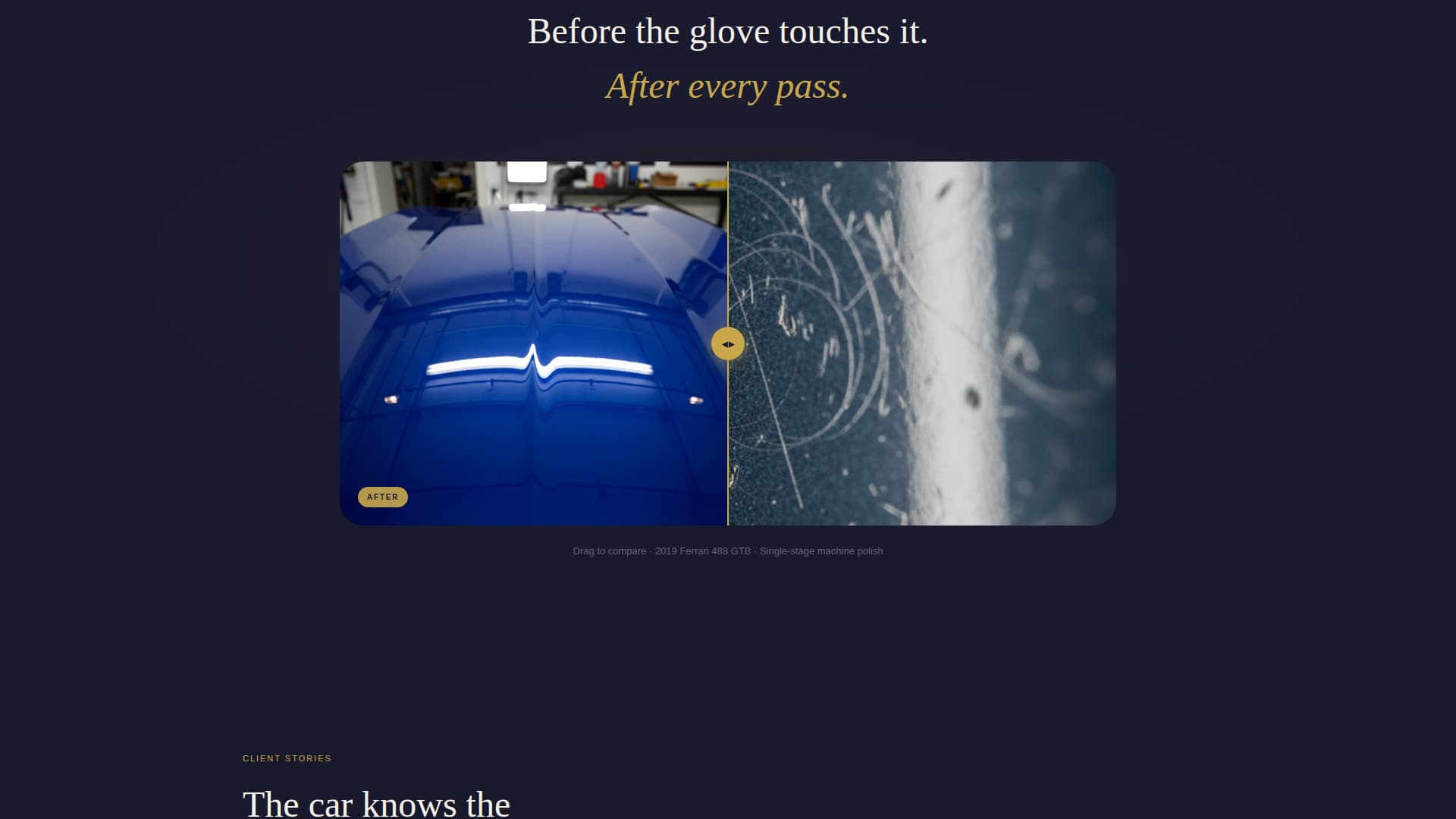 Gleam - Exclusive Detailing Landing Page Template