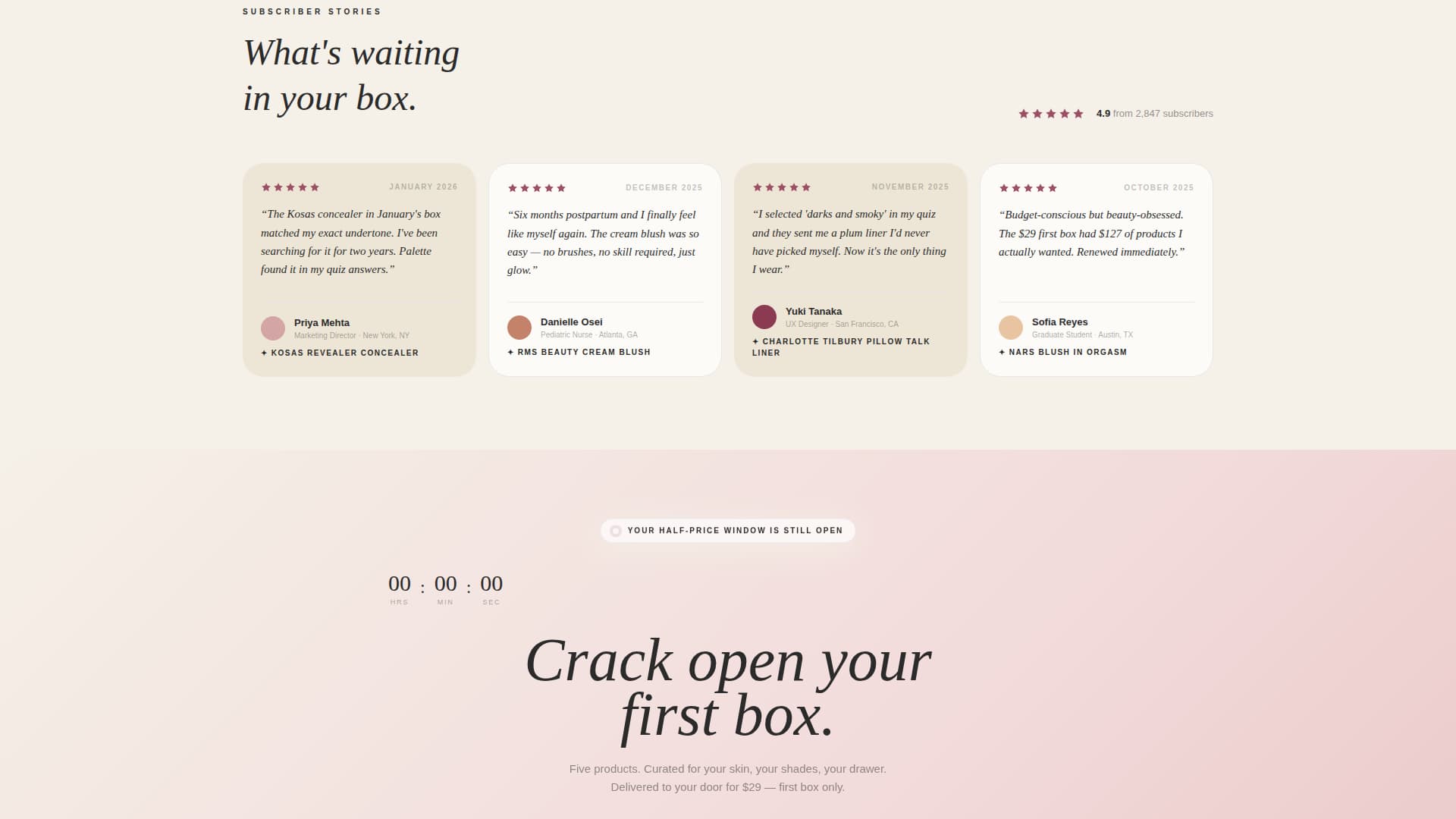 Palette - Luxurious Beauty Landing Page Template