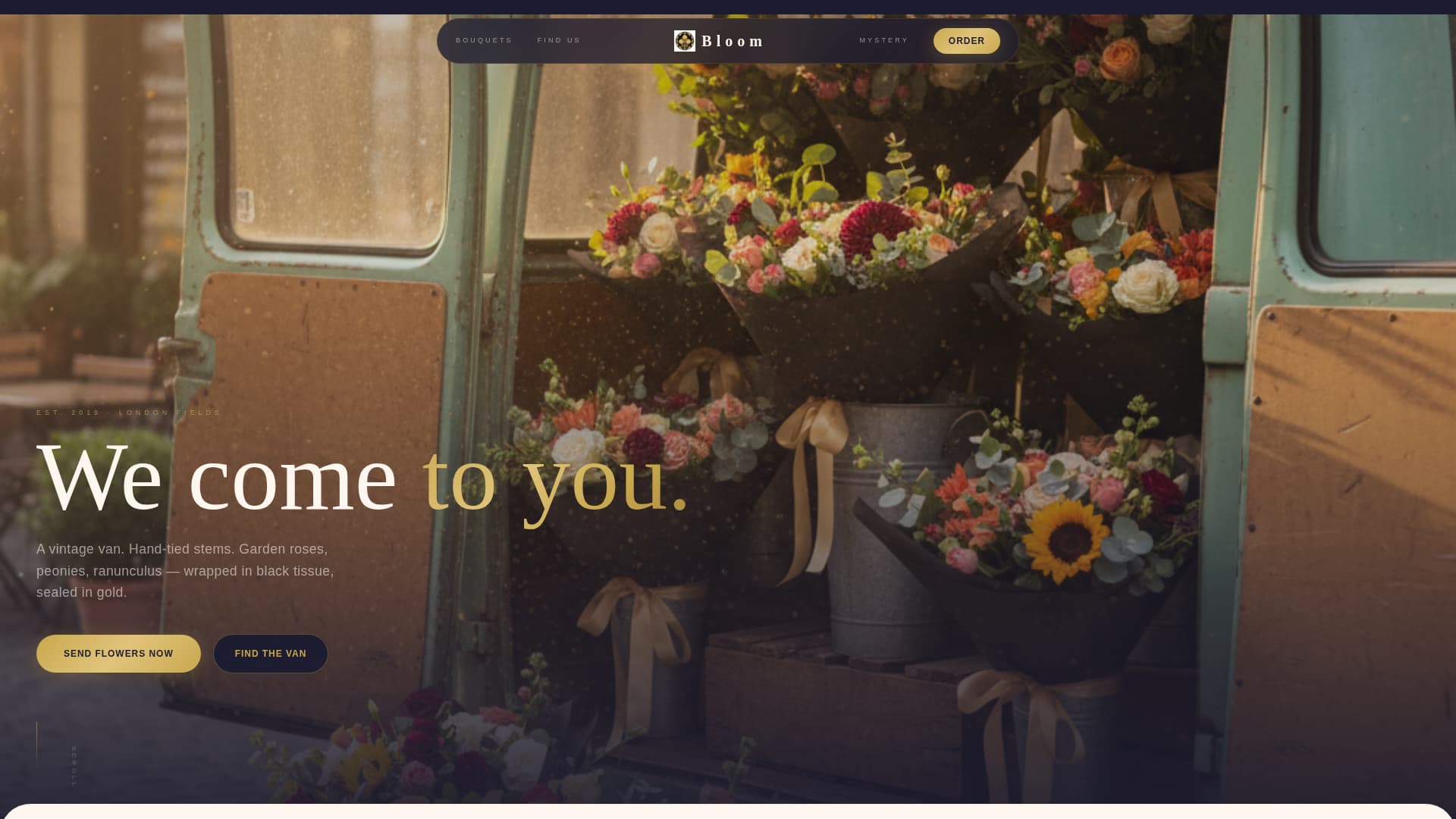 Bloom - Luxurious Florist Landing Page Template