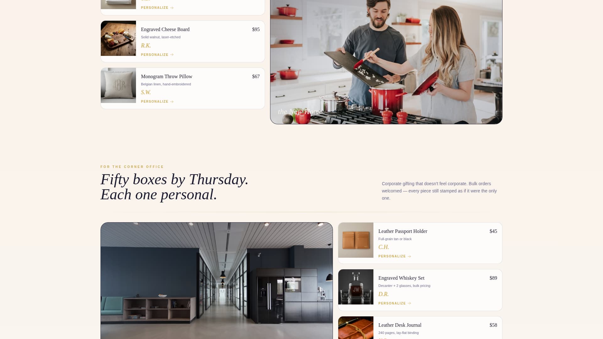 Monogram - Elegant Personalization Landing Page Template