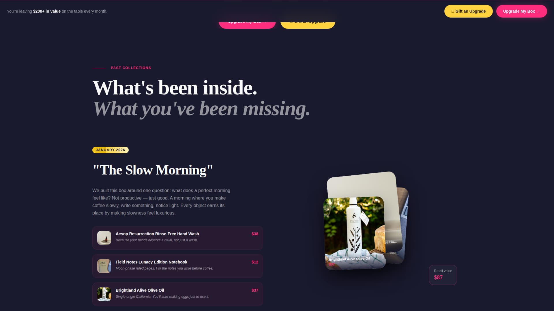 Unbox - Luxe Subscription Landing Page Template