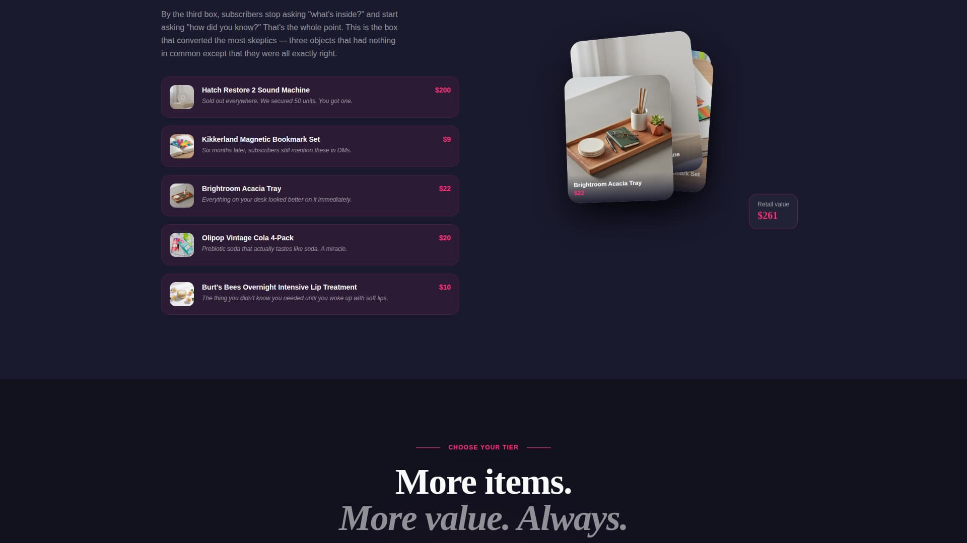Unbox - Luxe Subscription Landing Page Template