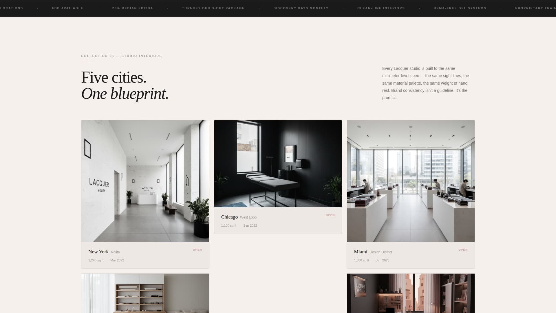Lacquer - Luxe Nailfranchise Landing Page Template
