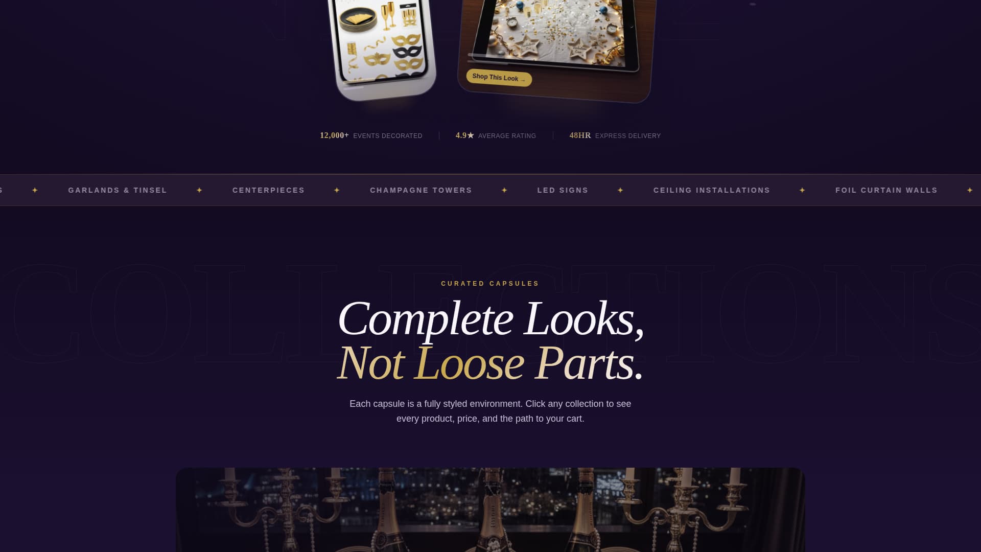 Countdown - Luxe New Year's Eve Landing Page Template