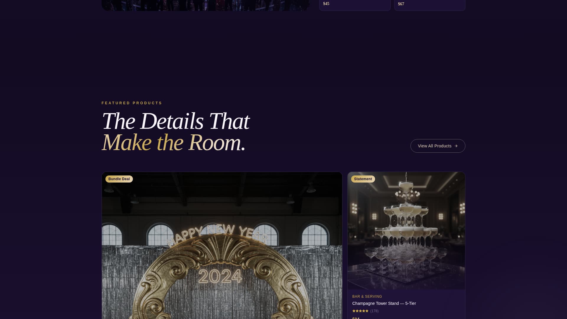 Countdown - Luxe New Year's Eve Landing Page Template