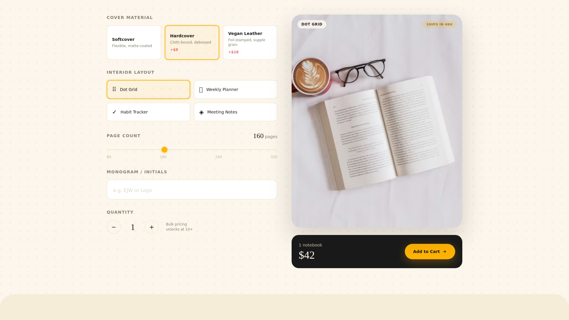 Folio - Luxe Notebooks Landing Page Template