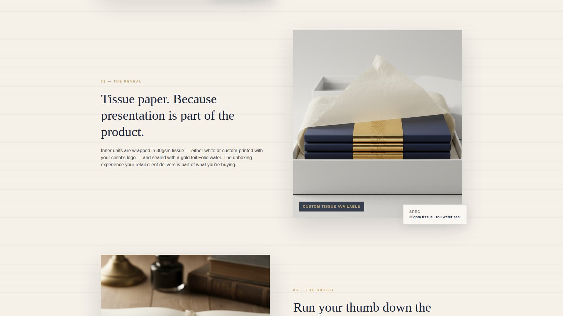Folio - Luxe Wholesale Landing Page Template