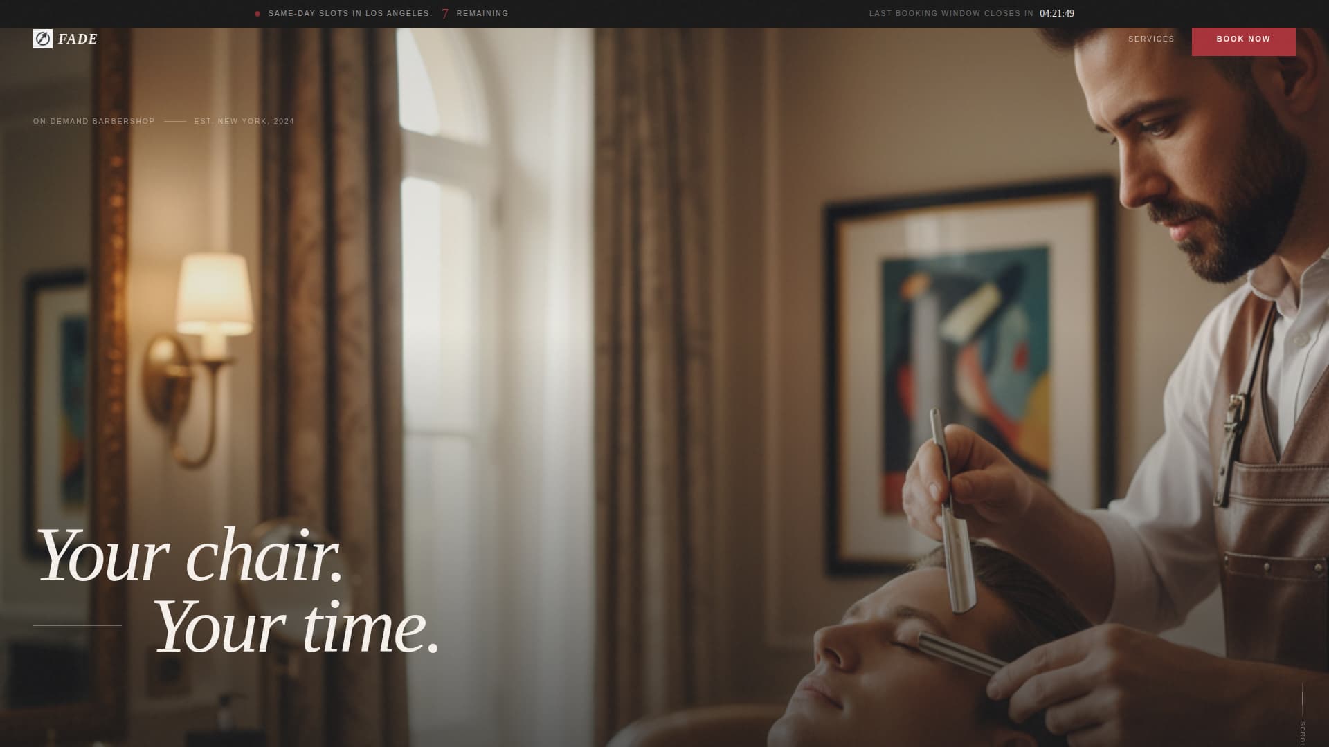 On-Demand Business Specialist Booking Website Template