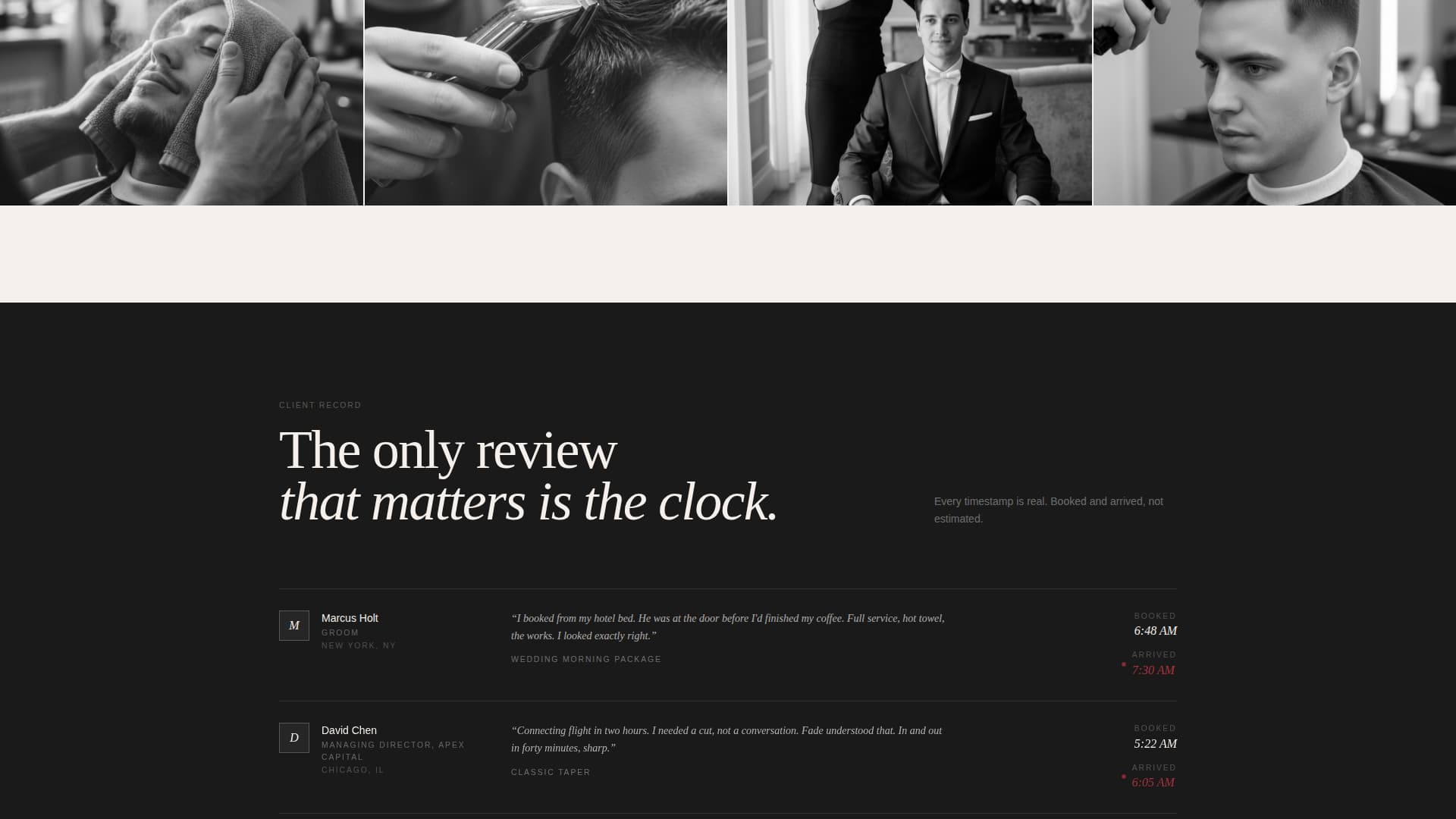 On-Demand Business Specialist Booking Website Template