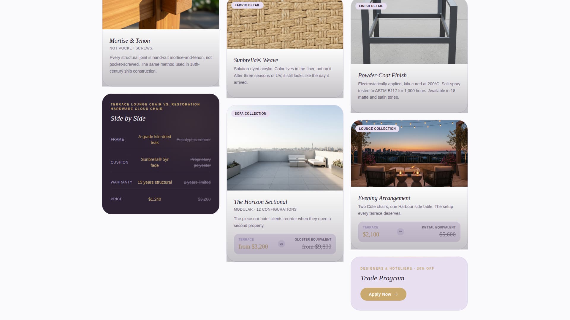 Terrace - Luxe Outdoor Landing Page Template