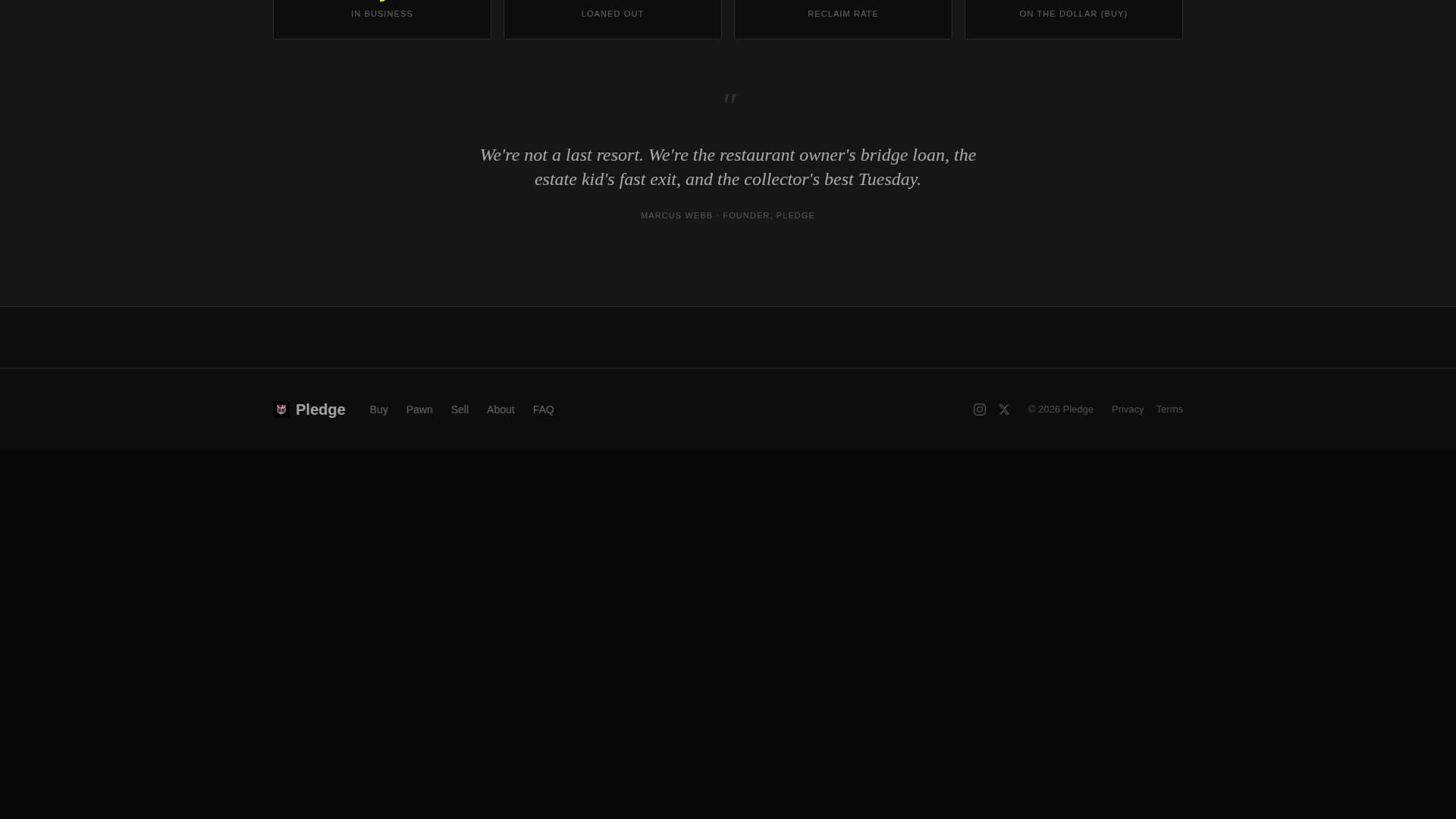 Hock — Premium Pawn Broker Landing Page Template