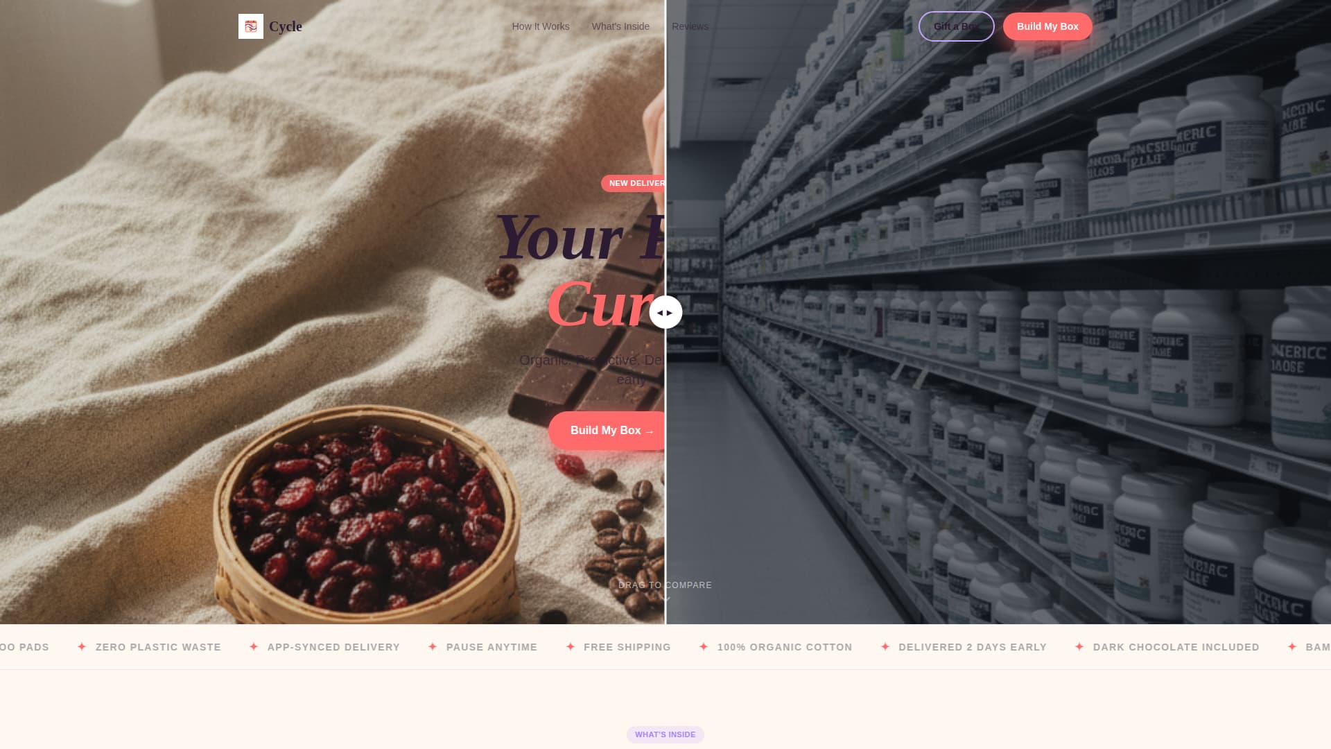 Cycle - Curated Subscription Landing Page Template