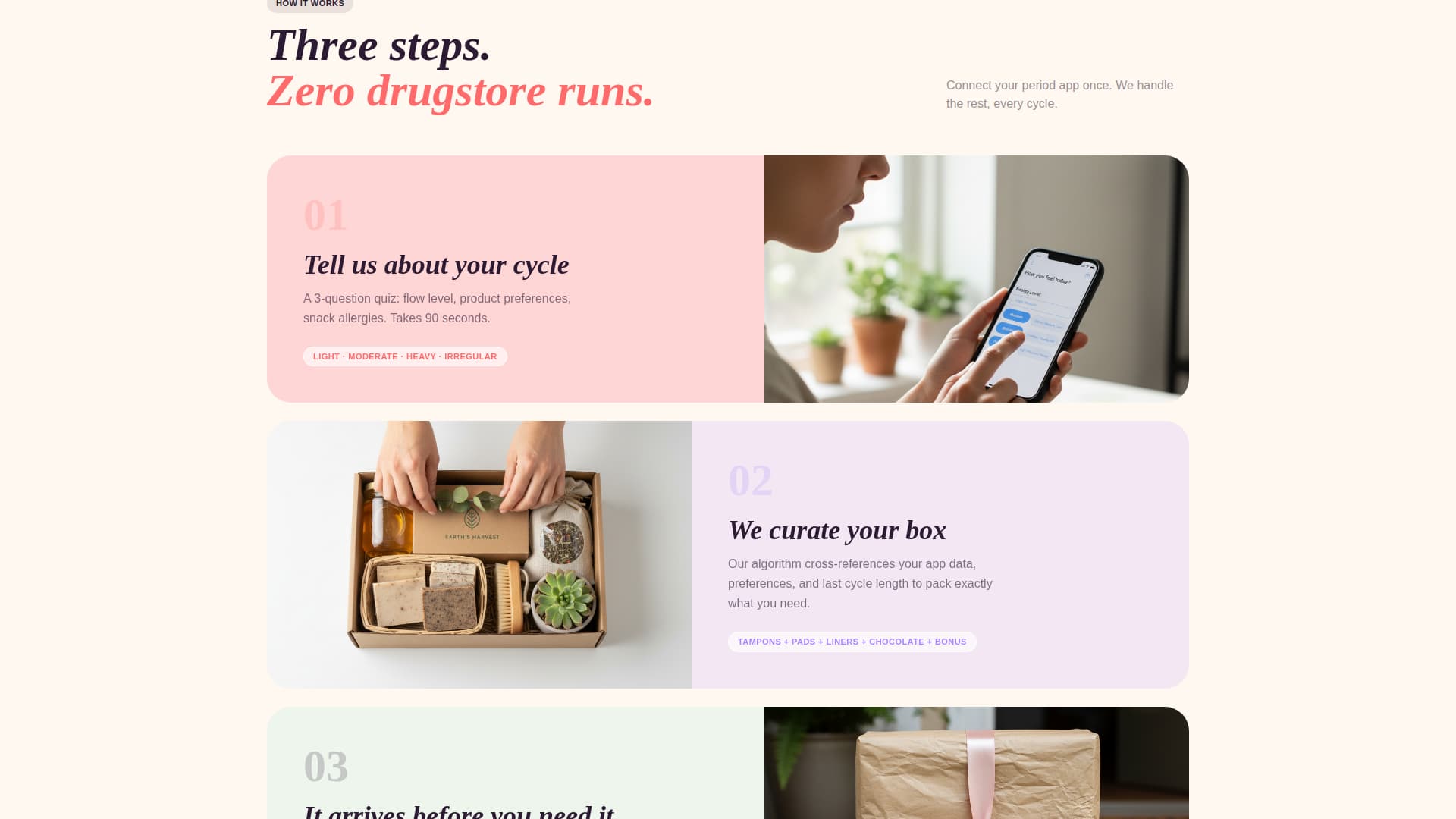 Cycle - Curated Subscription Landing Page Template