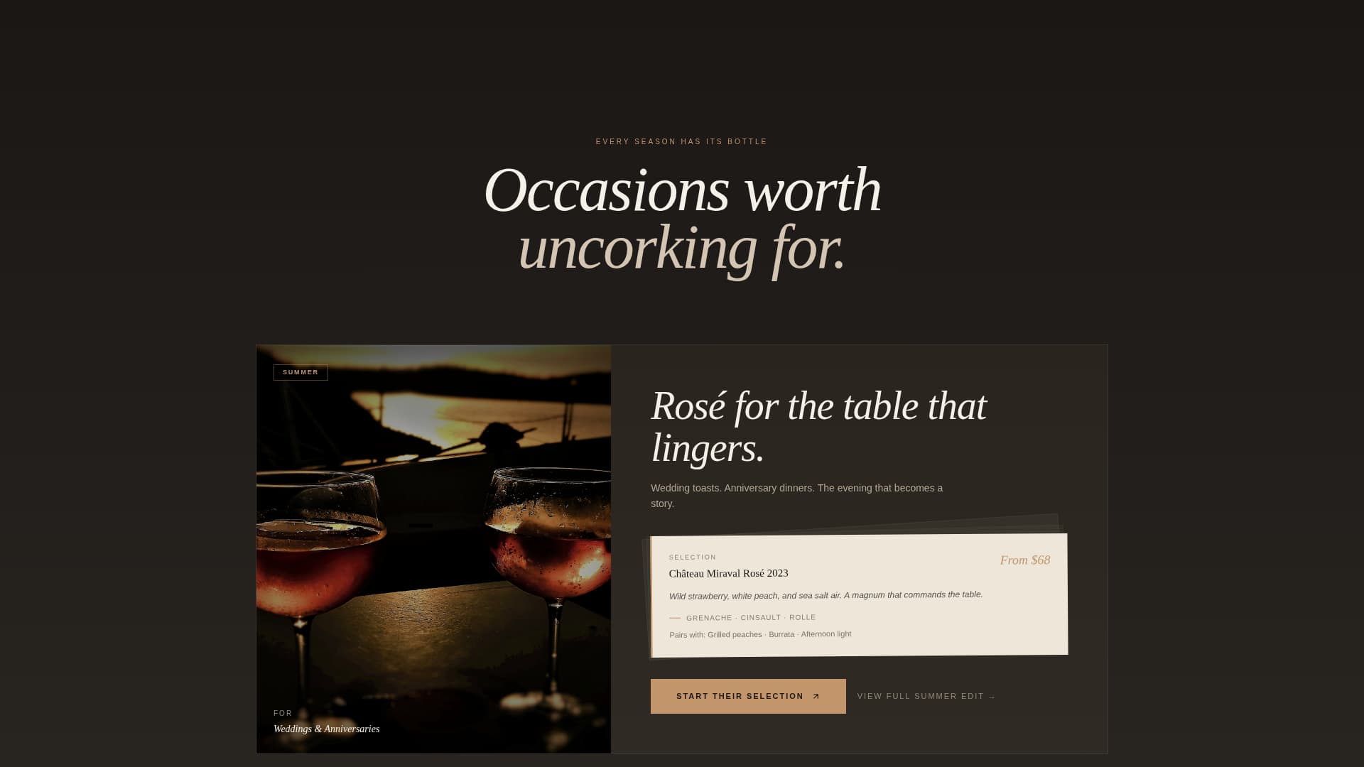 Cellar - Luxe Wine Landing Page Template