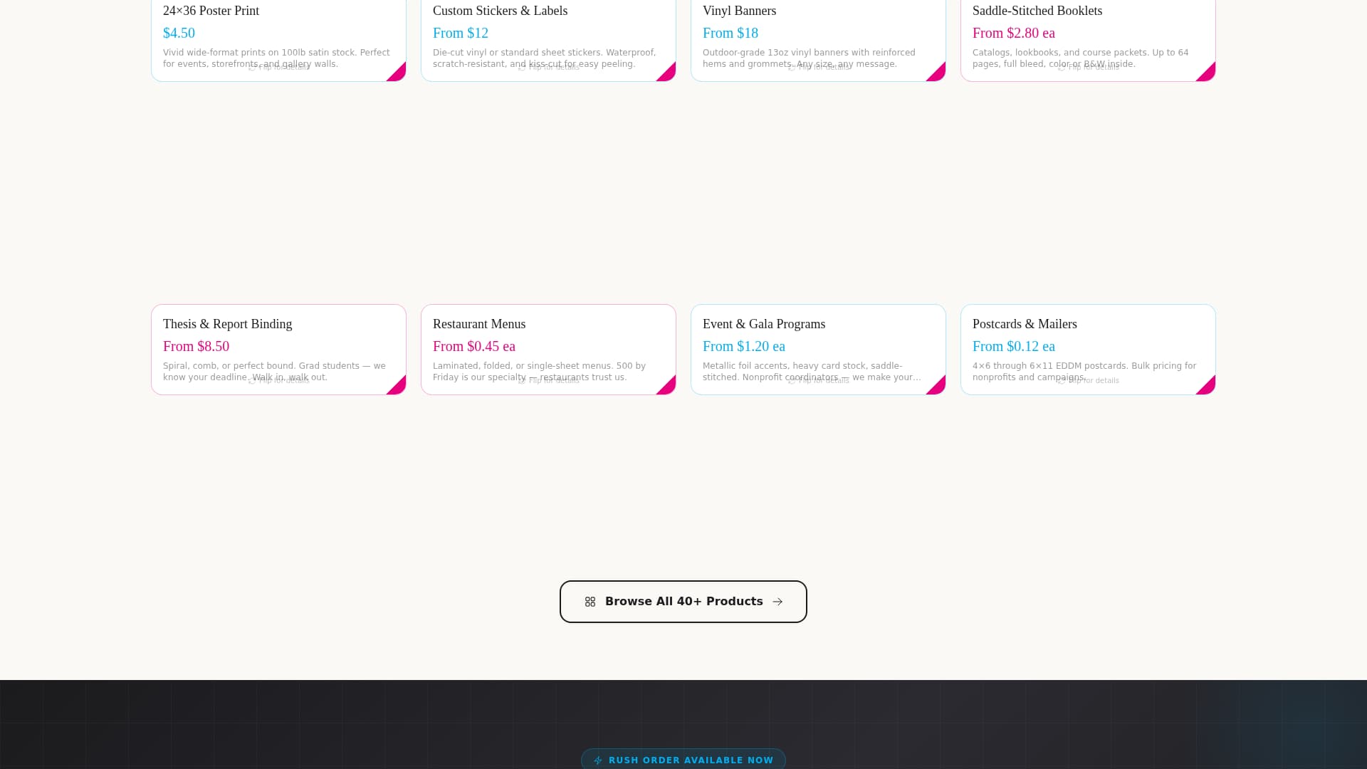 Printpress - Vibrant Copyshop Landing Page Template