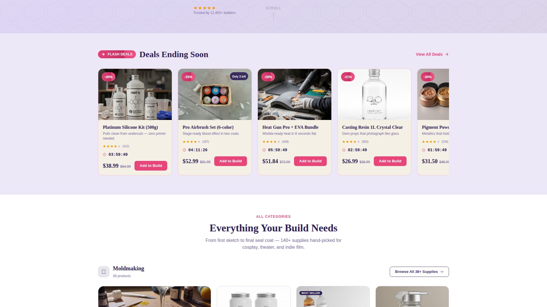 Forge - Dynamic Cosplay Landing Page Template