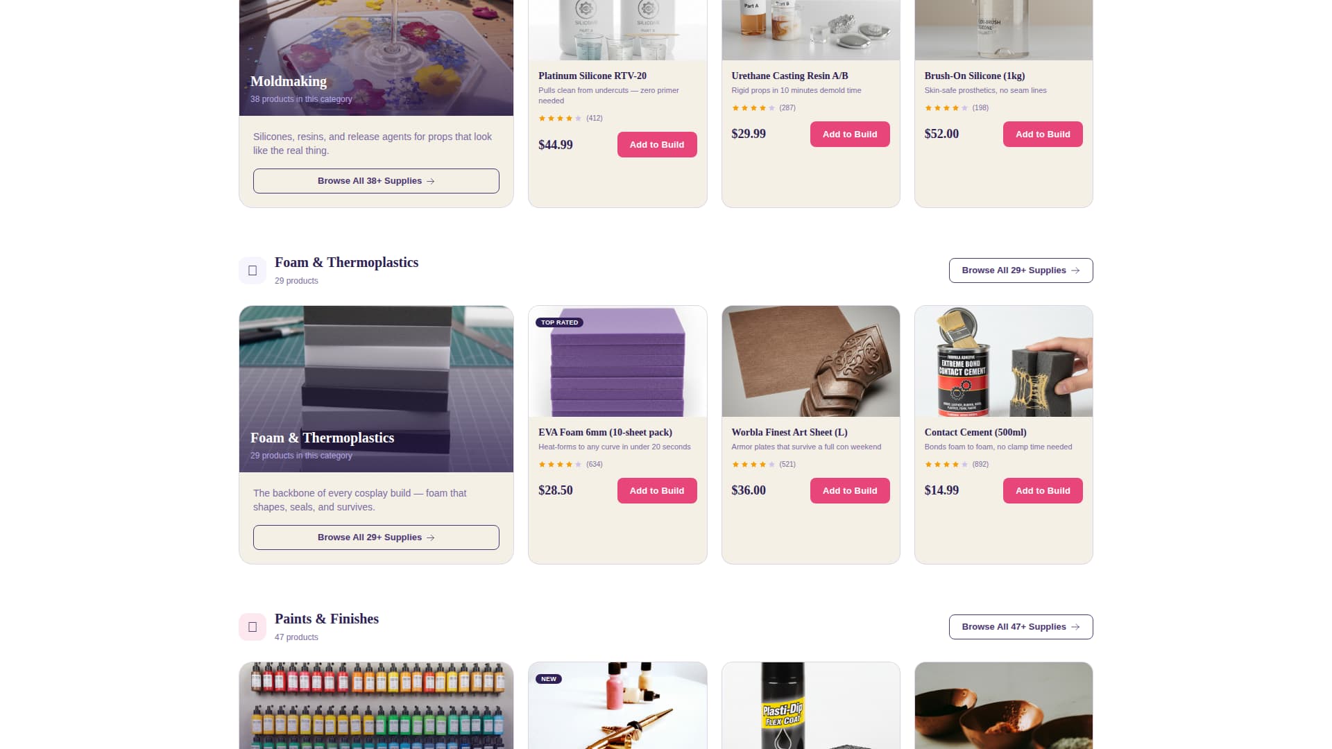 Forge - Dynamic Cosplay Landing Page Template