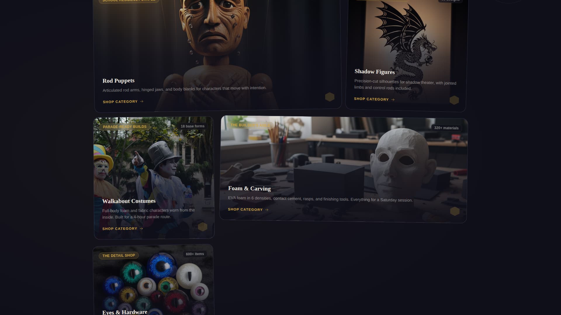 Hobby & Passion Supplies Professional Website Template