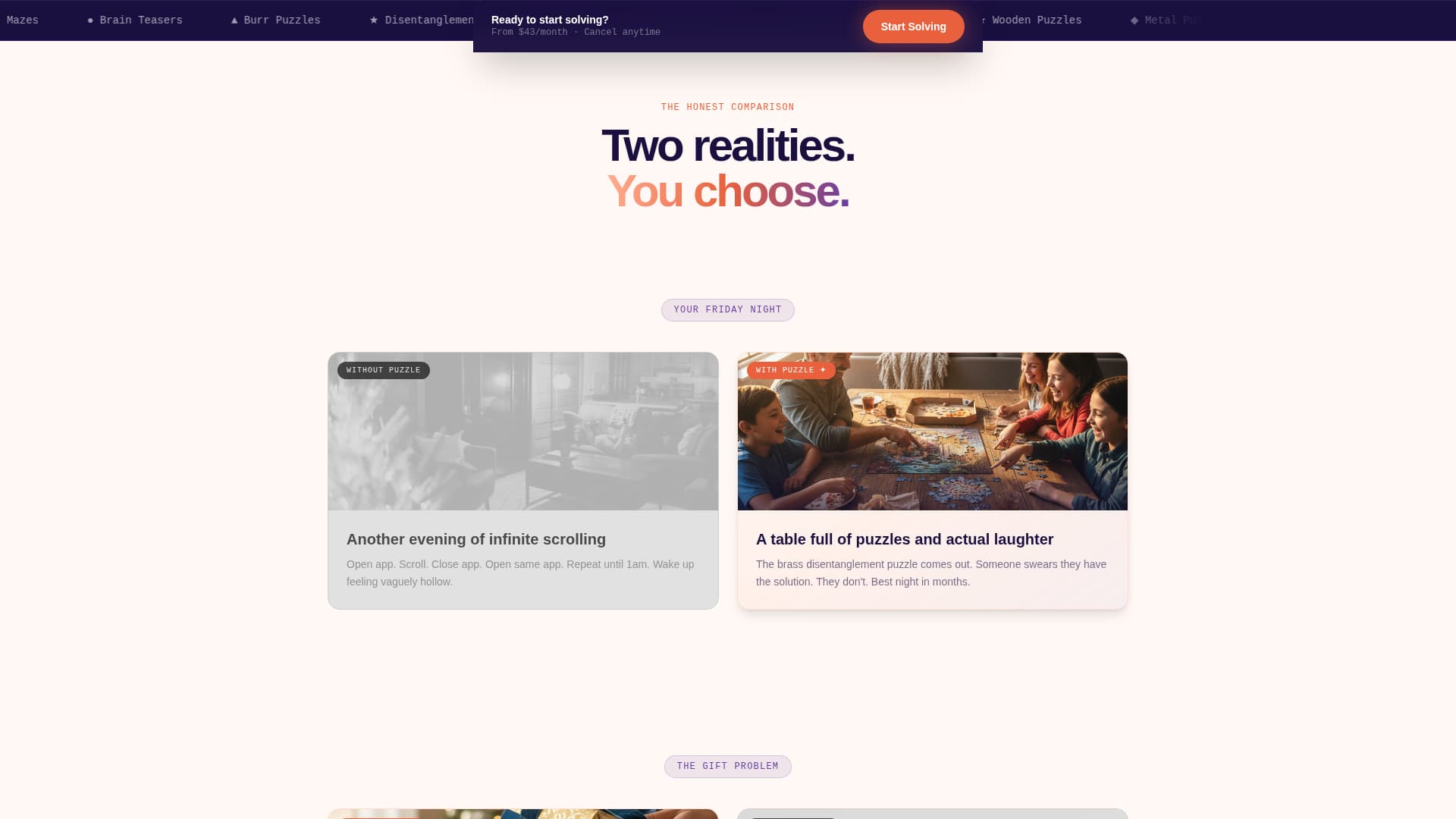 Puzzlebox - Captivating Subscription Landing Page Template