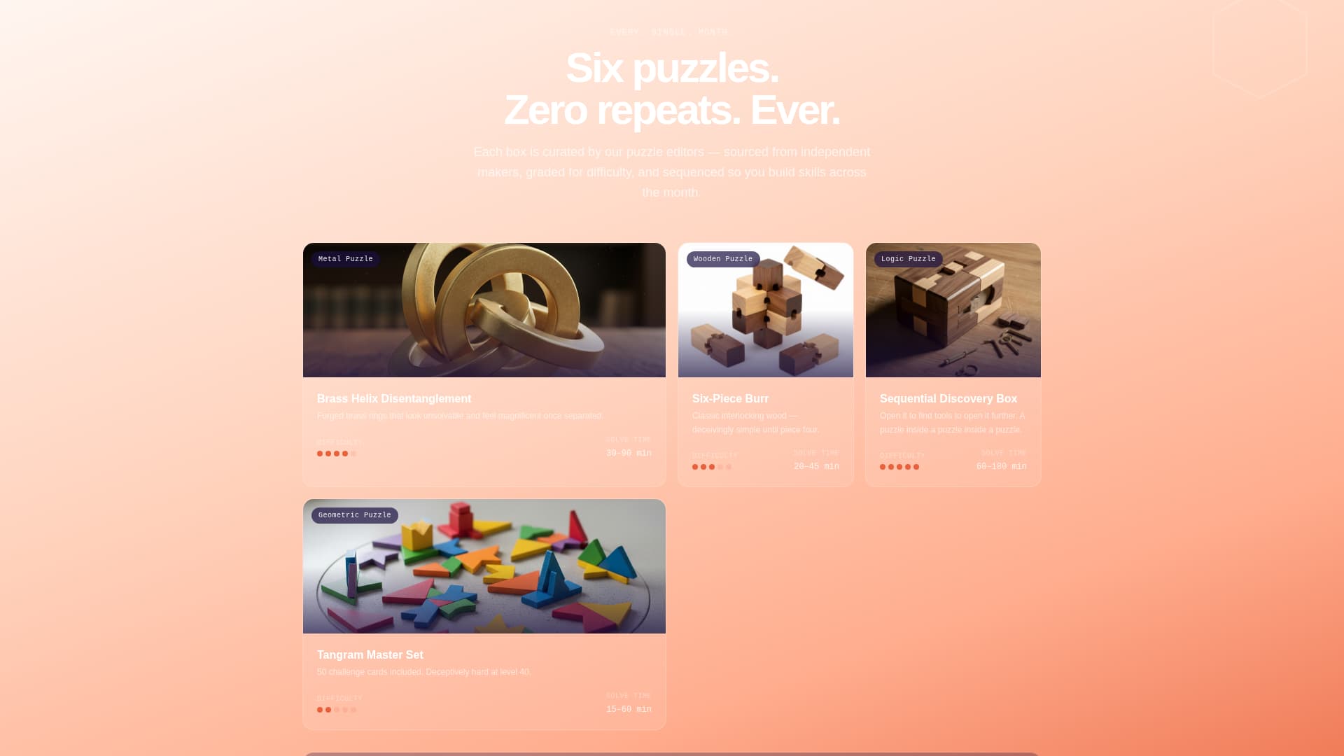 Puzzlebox - Captivating Subscription Landing Page Template