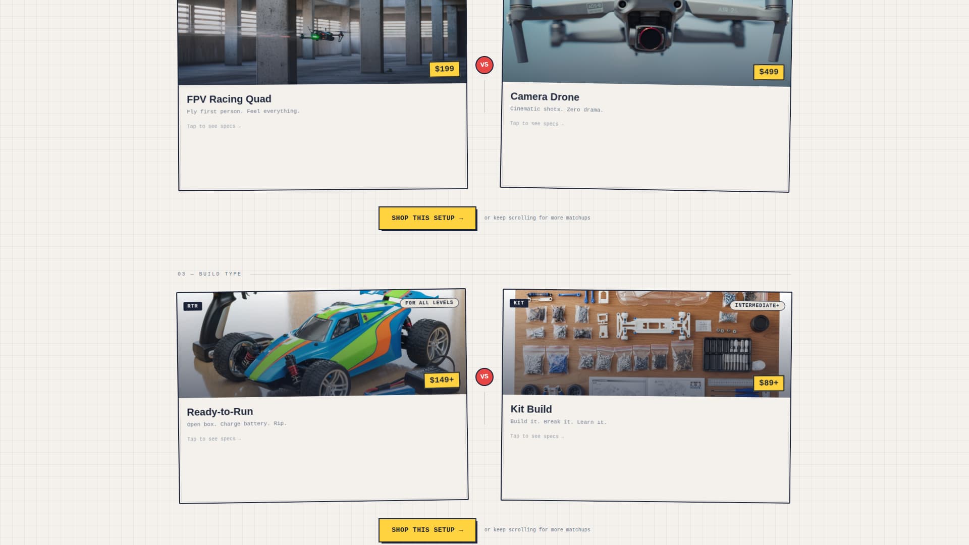 Throttle - High-Octane Hobby Landing Page Template