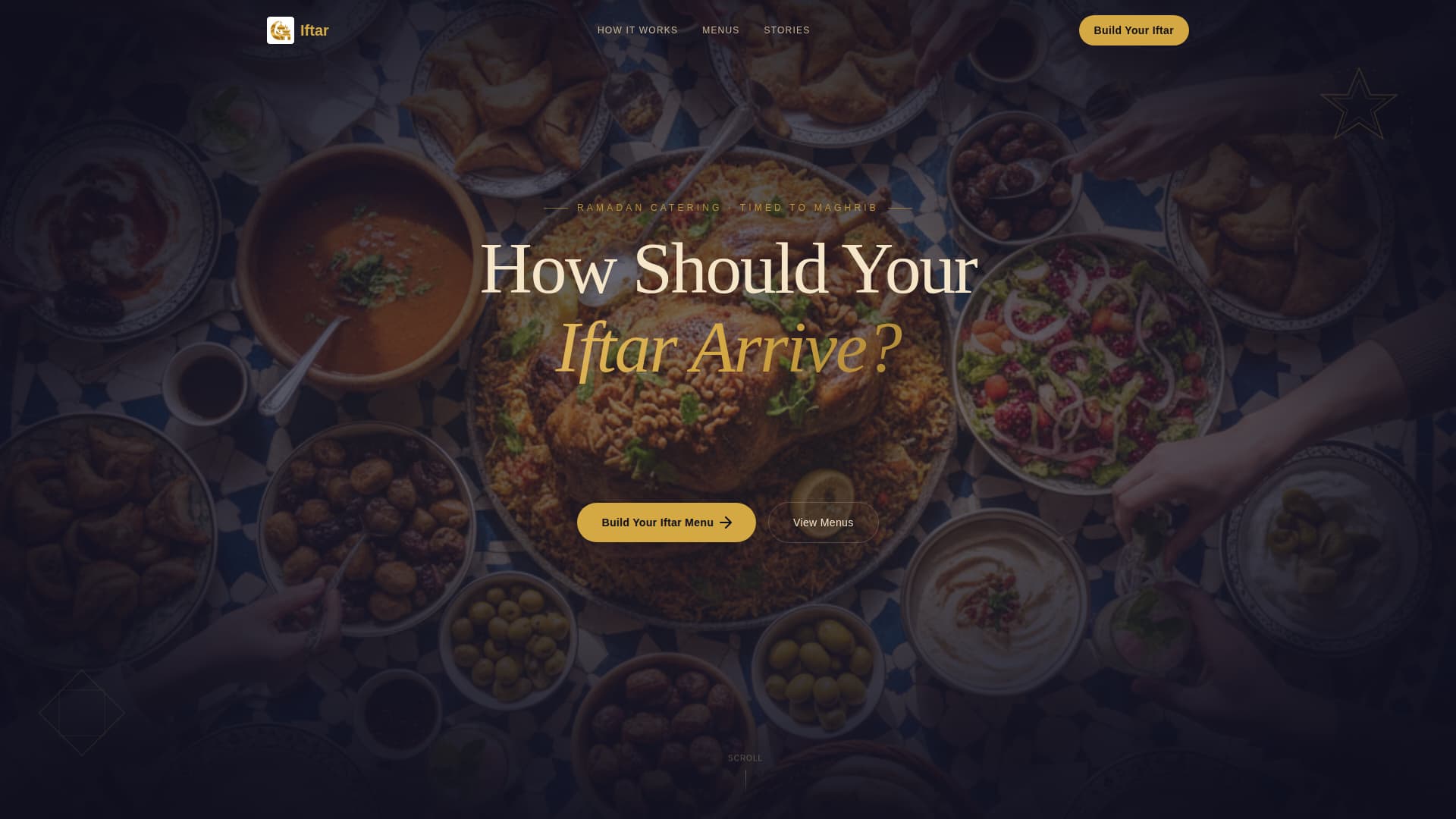 Iftar - Abundant Catering Landing Page Template