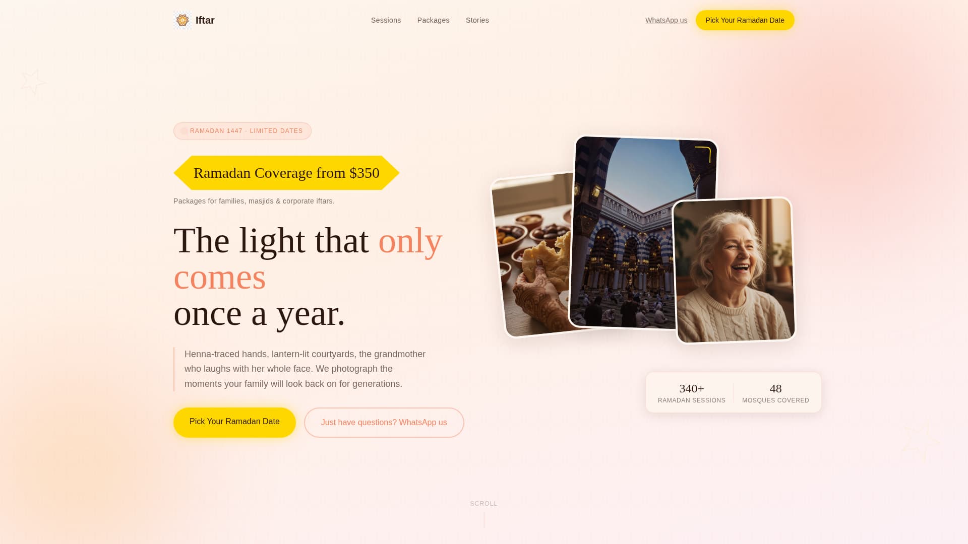 Iftar - Stunning Ramadan Landing Page Template