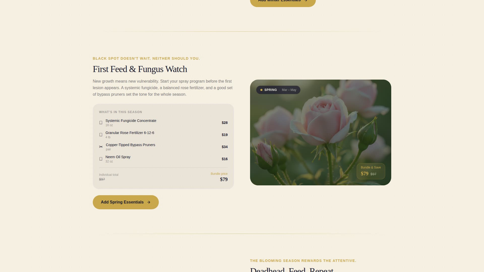 Bloom - Seasonal Rosegrowing Landing Page Template