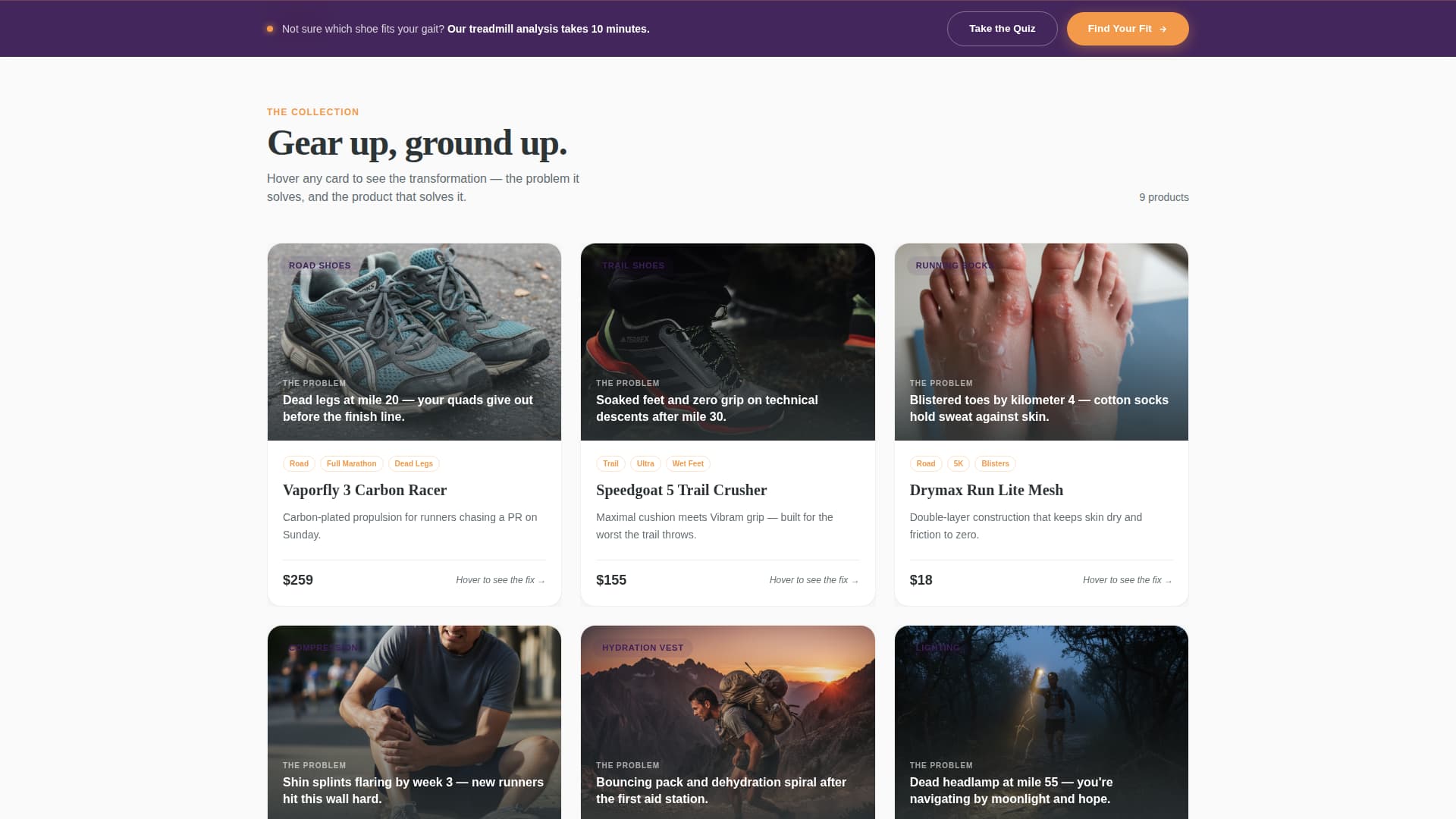 Stride - Dynamic Runninggear Landing Page Template
