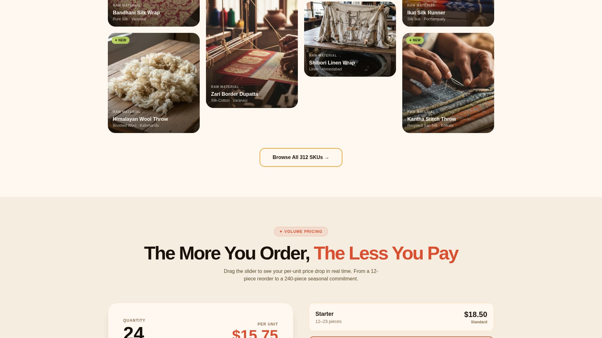 Drape - Vibrant Wholesale Landing Page Template