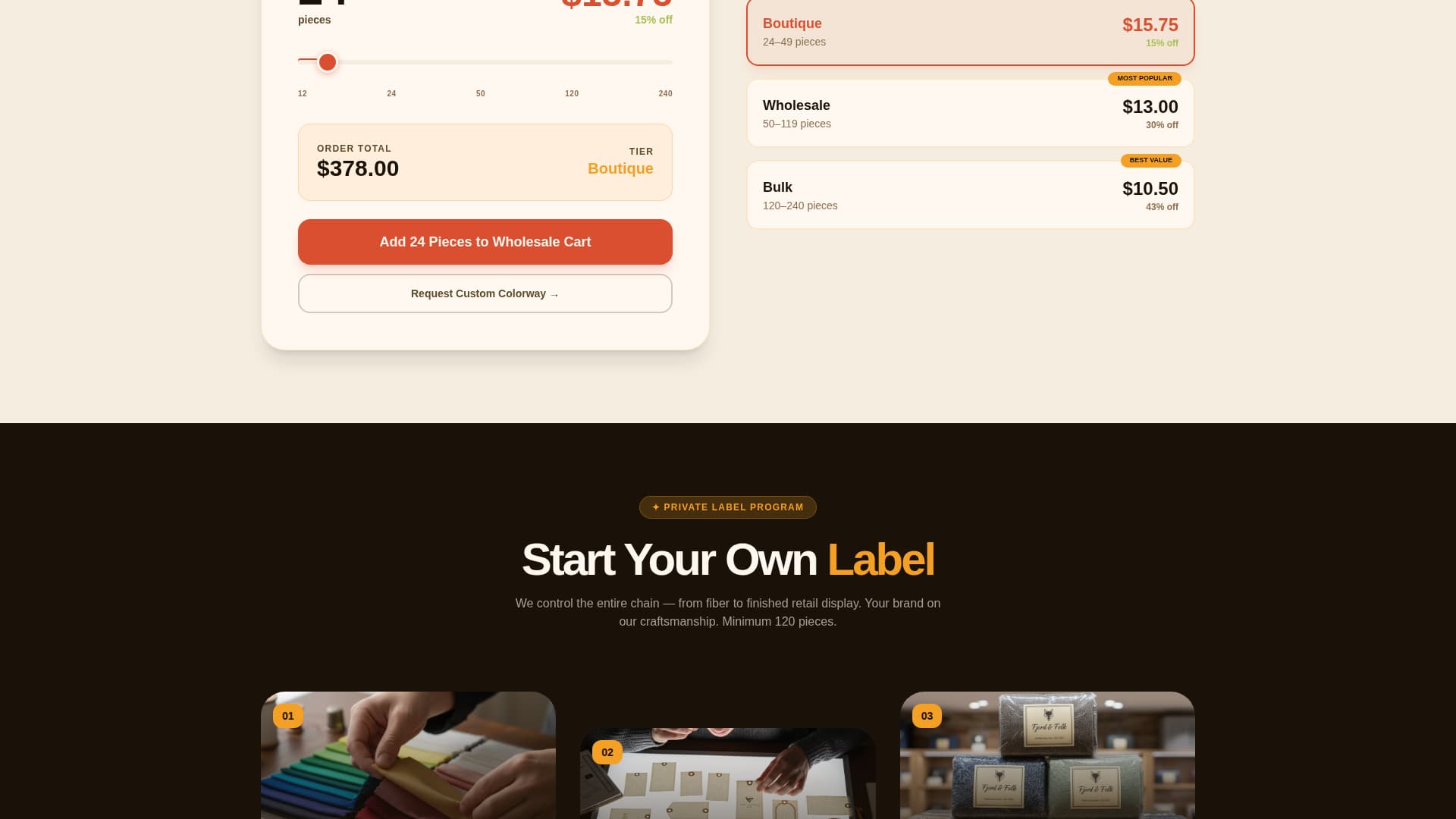 Drape - Vibrant Wholesale Landing Page Template
